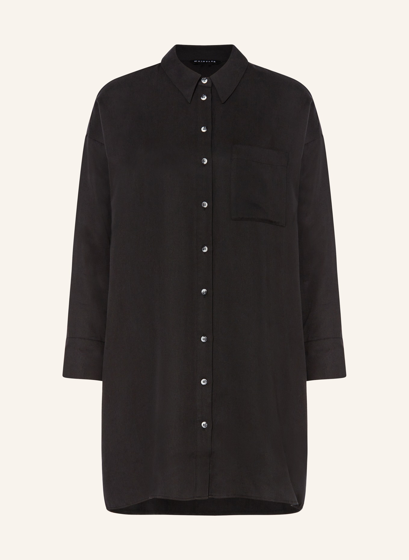 WHISTLES Shirt dress HELENA, Color: BLACK (Image 1)