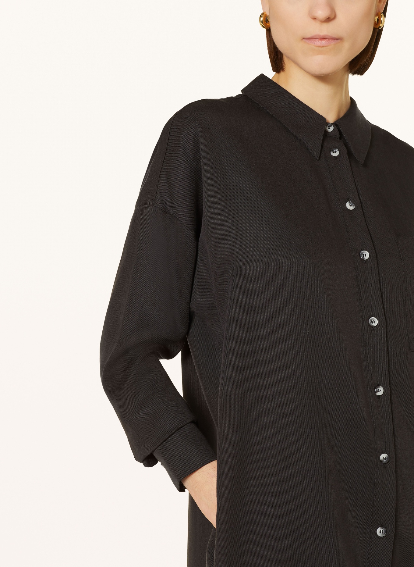 WHISTLES Shirt dress HELENA, Color: BLACK (Image 4)
