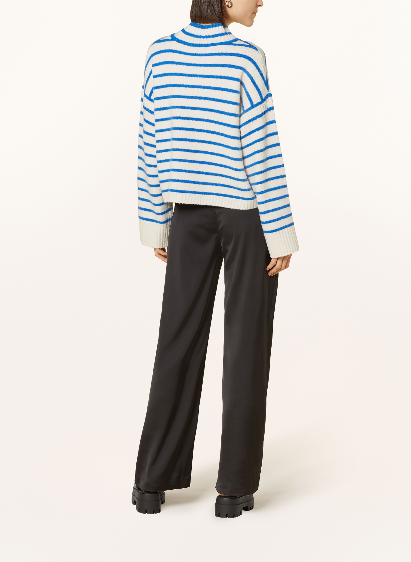WHISTLES Sweater, Color: WHITE/ BLUE (Image 3)