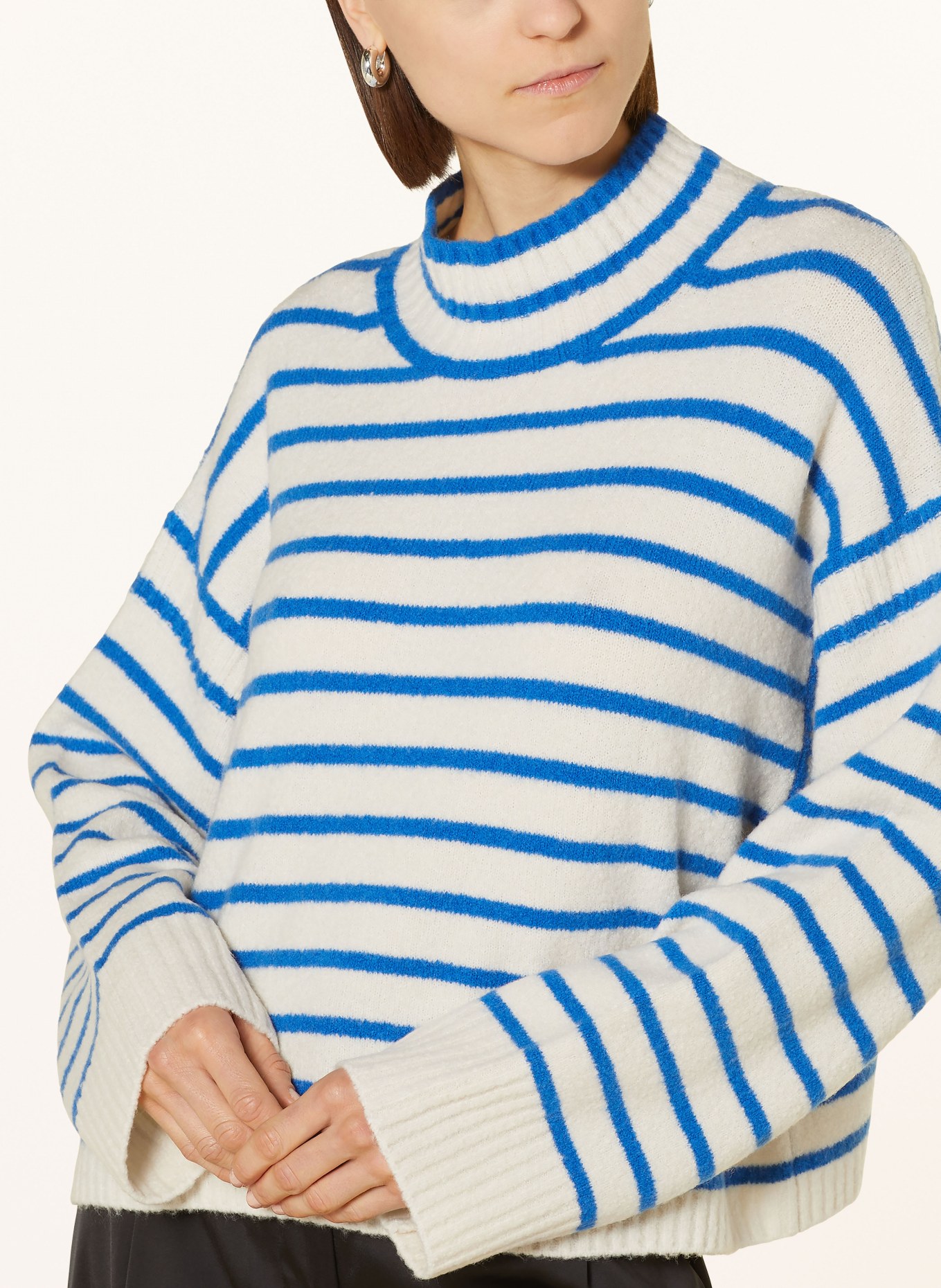 WHISTLES Sweater, Color: WHITE/ BLUE (Image 4)