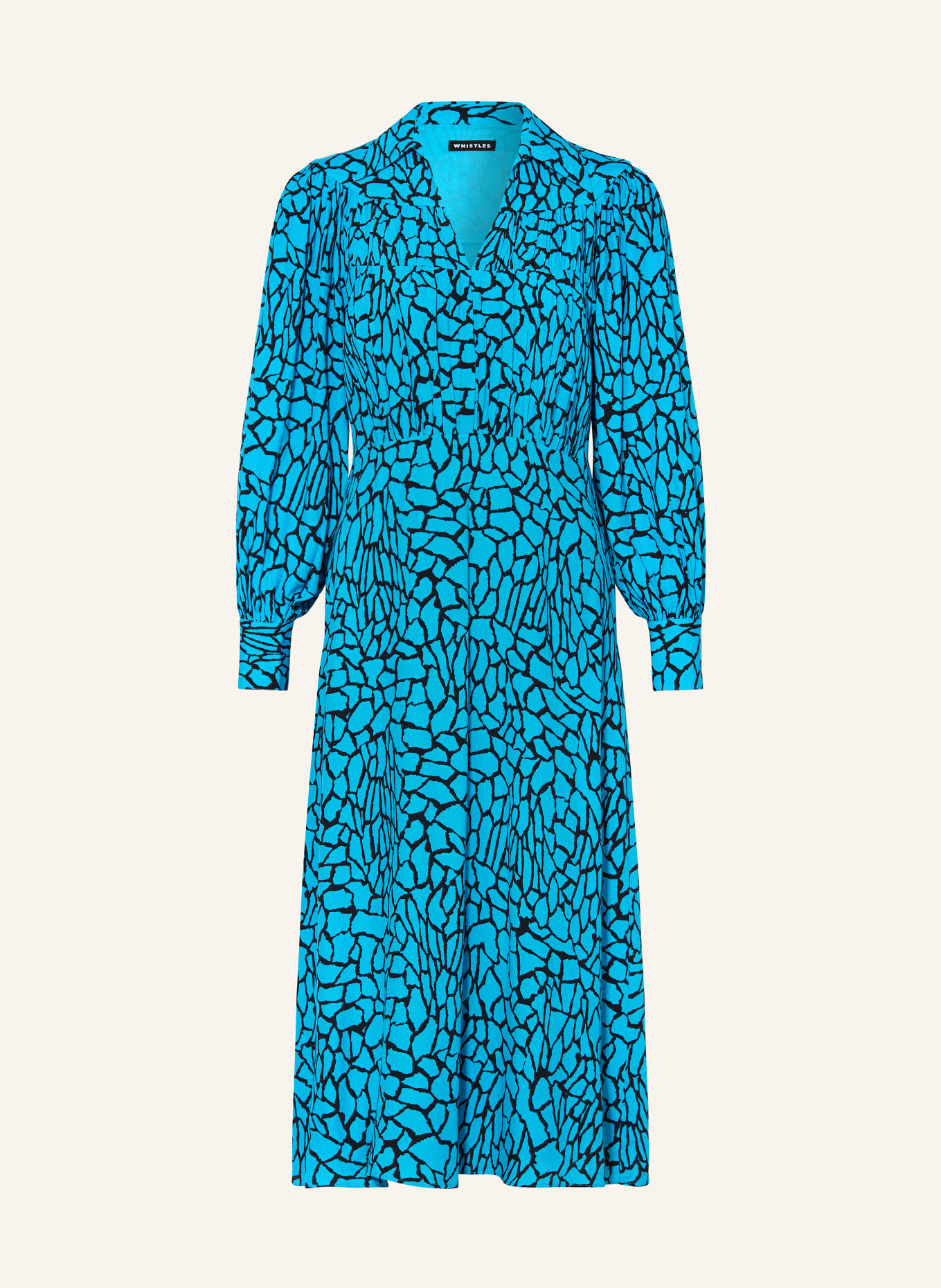 WHISTLES Dress TERRAZZO, Color: BLUE/ BLACK (Image 1)