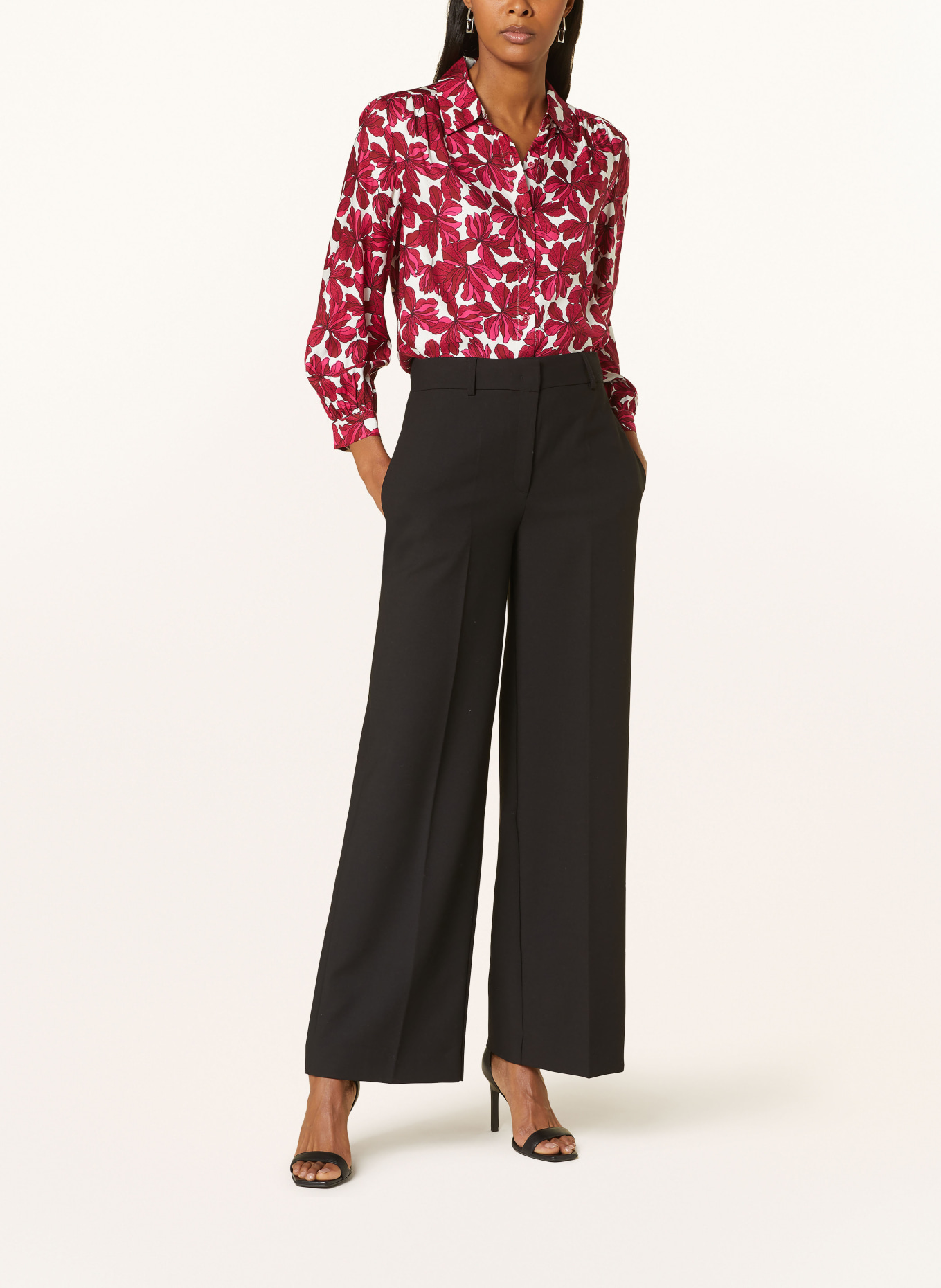 HOBBS Shirt blouse LIVIA, Color: PINK/ FUCHSIA/ WHITE (Image 2)