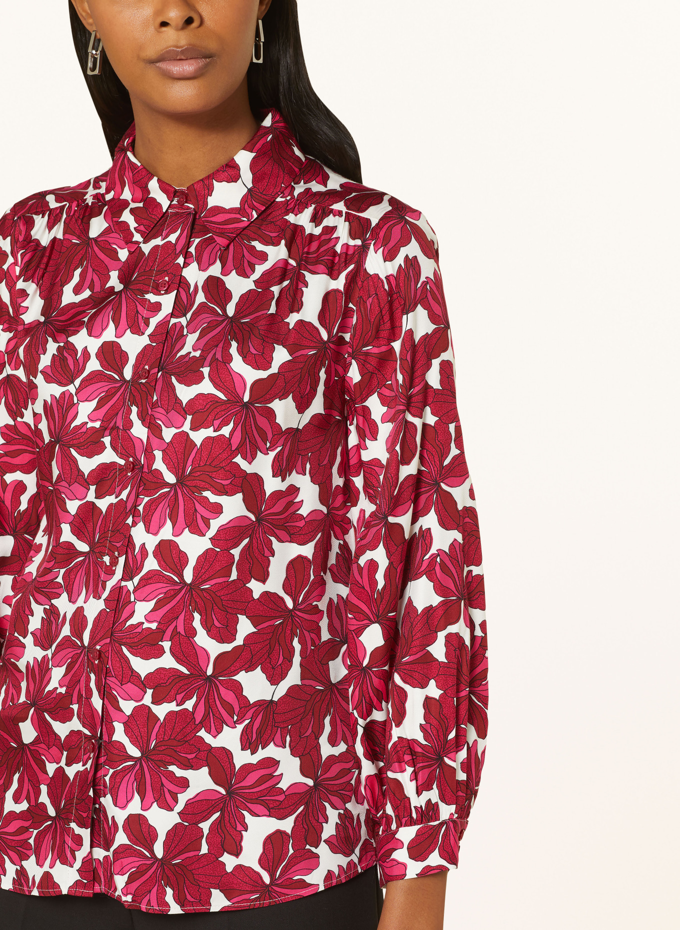 HOBBS Shirt blouse LIVIA, Color: PINK/ FUCHSIA/ WHITE (Image 4)