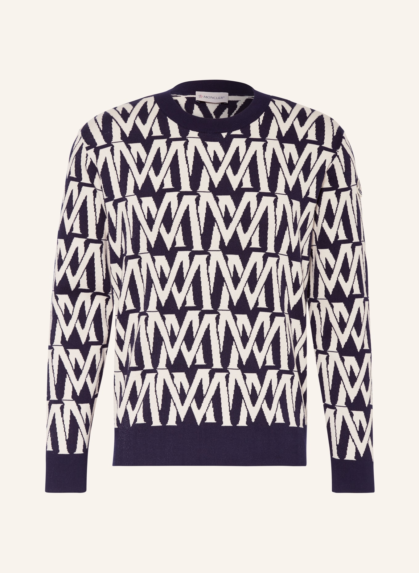 MONCLER Sweater, Color: BLACK/ WHITE (Image 1)