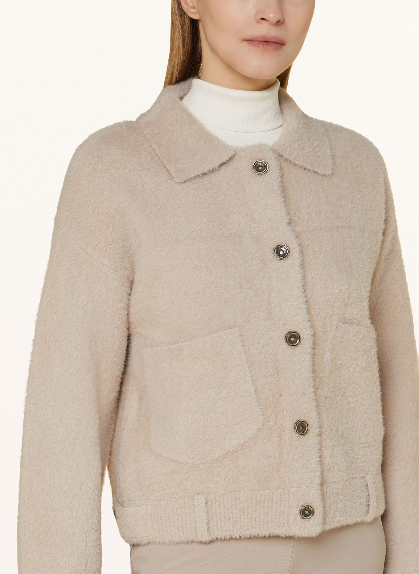 RINO & PELLE Strickjacke: HELLBRAUN