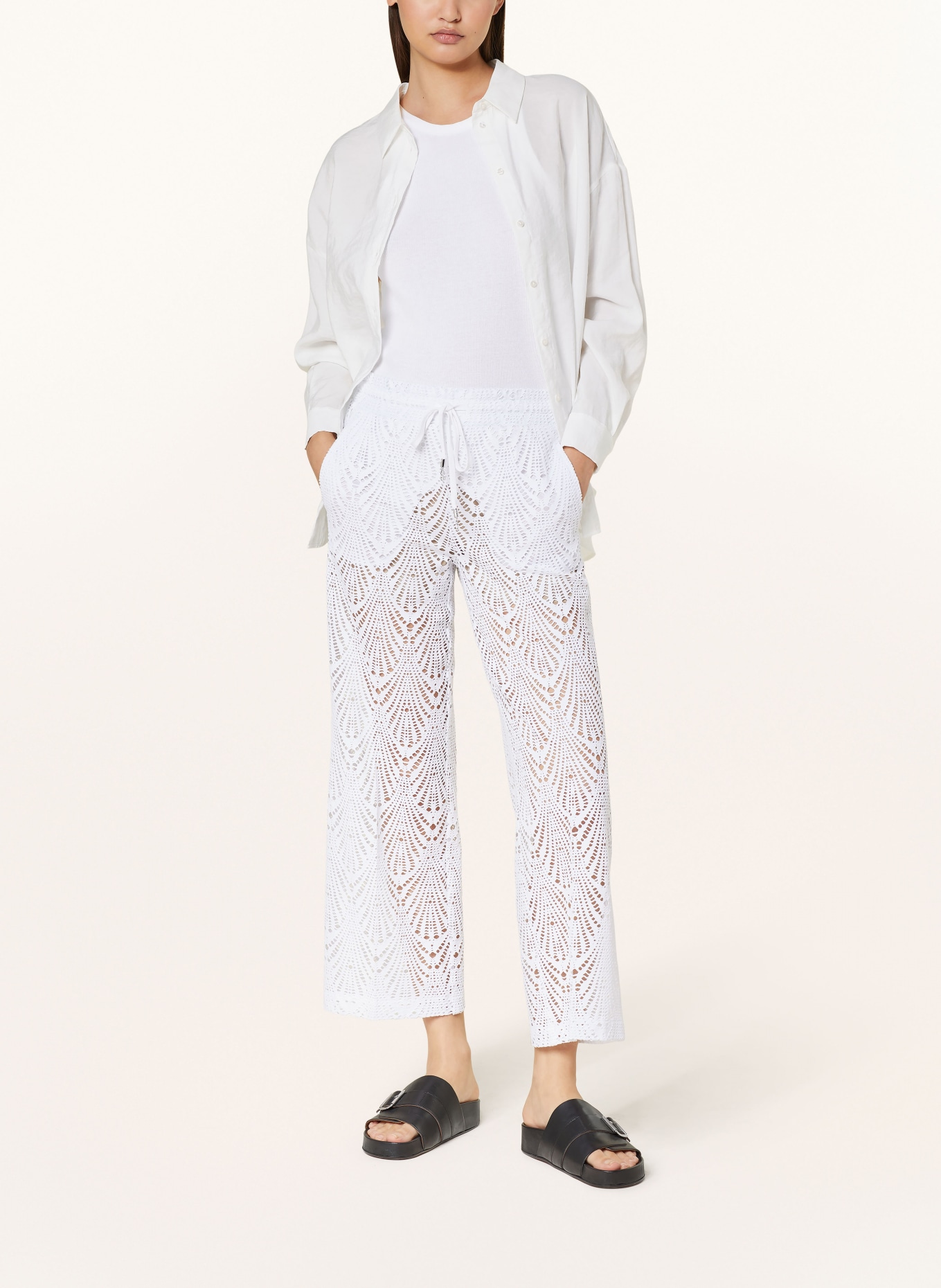 CAMBIO Pants CLARA in jogger style, Color: WHITE (Image 2)