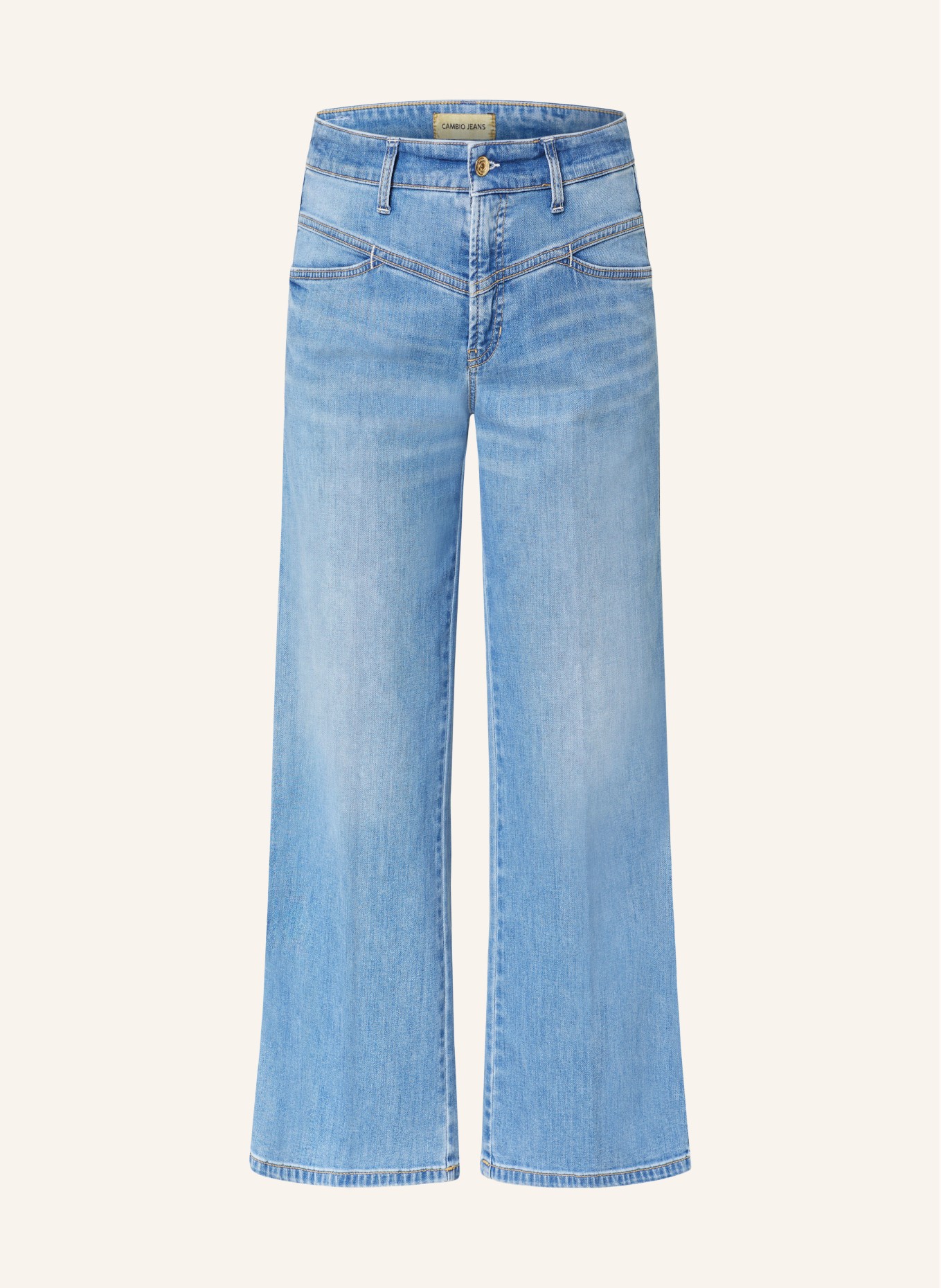 CAMBIO Flared Jeans AIMEE, Farbe: 5208 sunny mid used splinted (Bild 1)