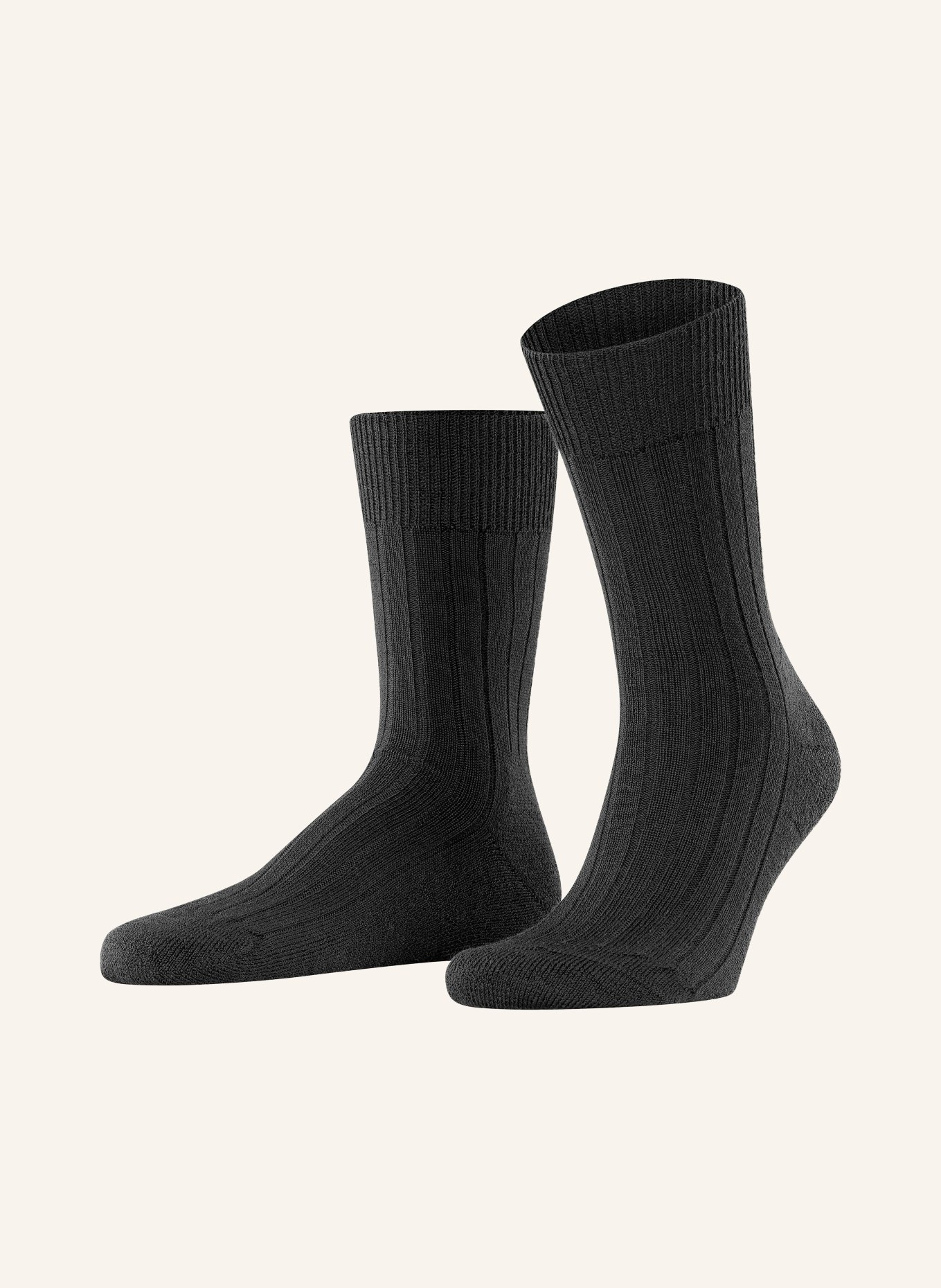 FALKE Ponožky TEPPICH IM SCHUH z merino vlny, Barva: 3000 BLACK (Obrázek 1)