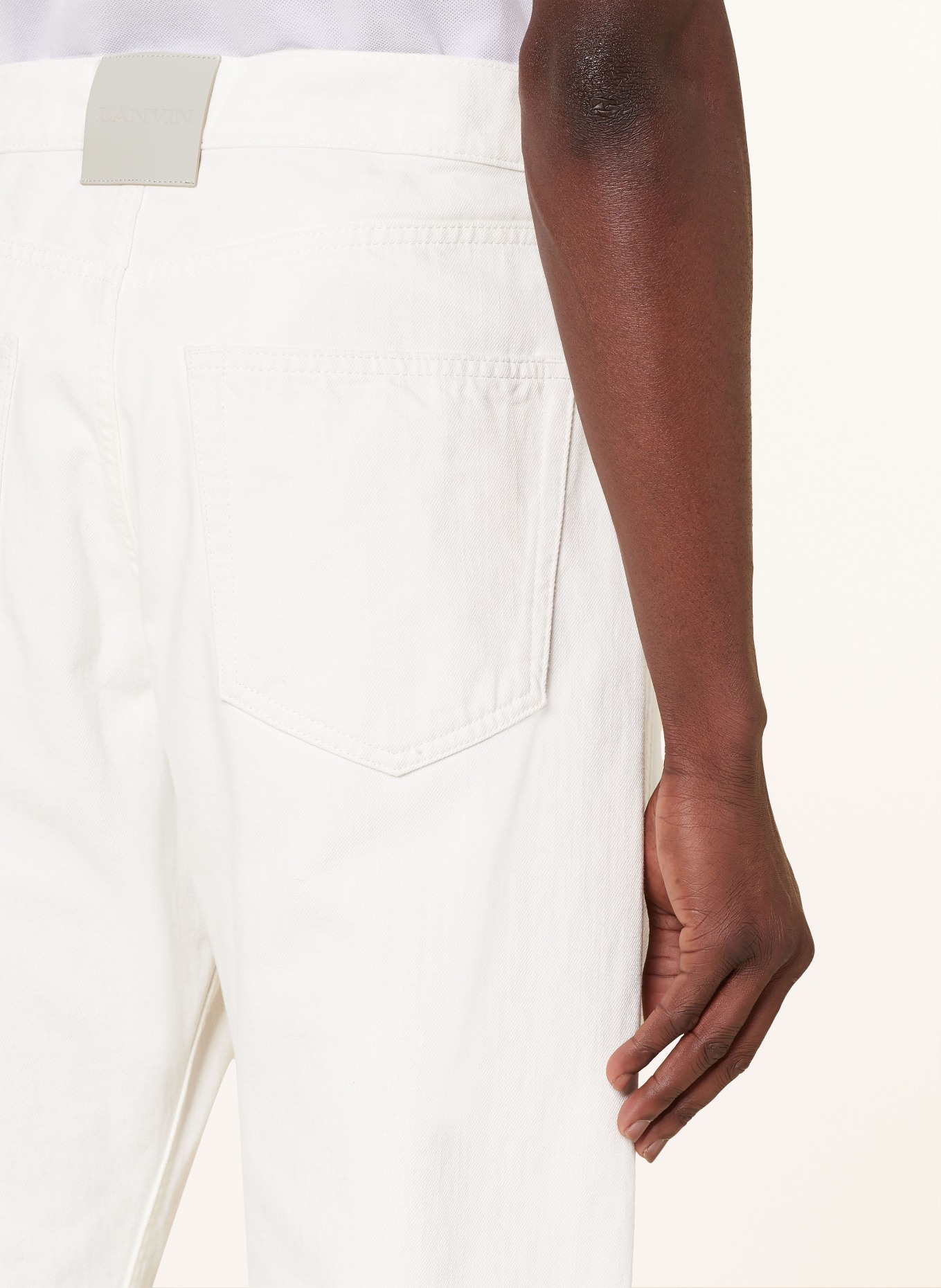 LANVIN Jeans Straight Fit, Farbe: 01 optic white (Bild 6)