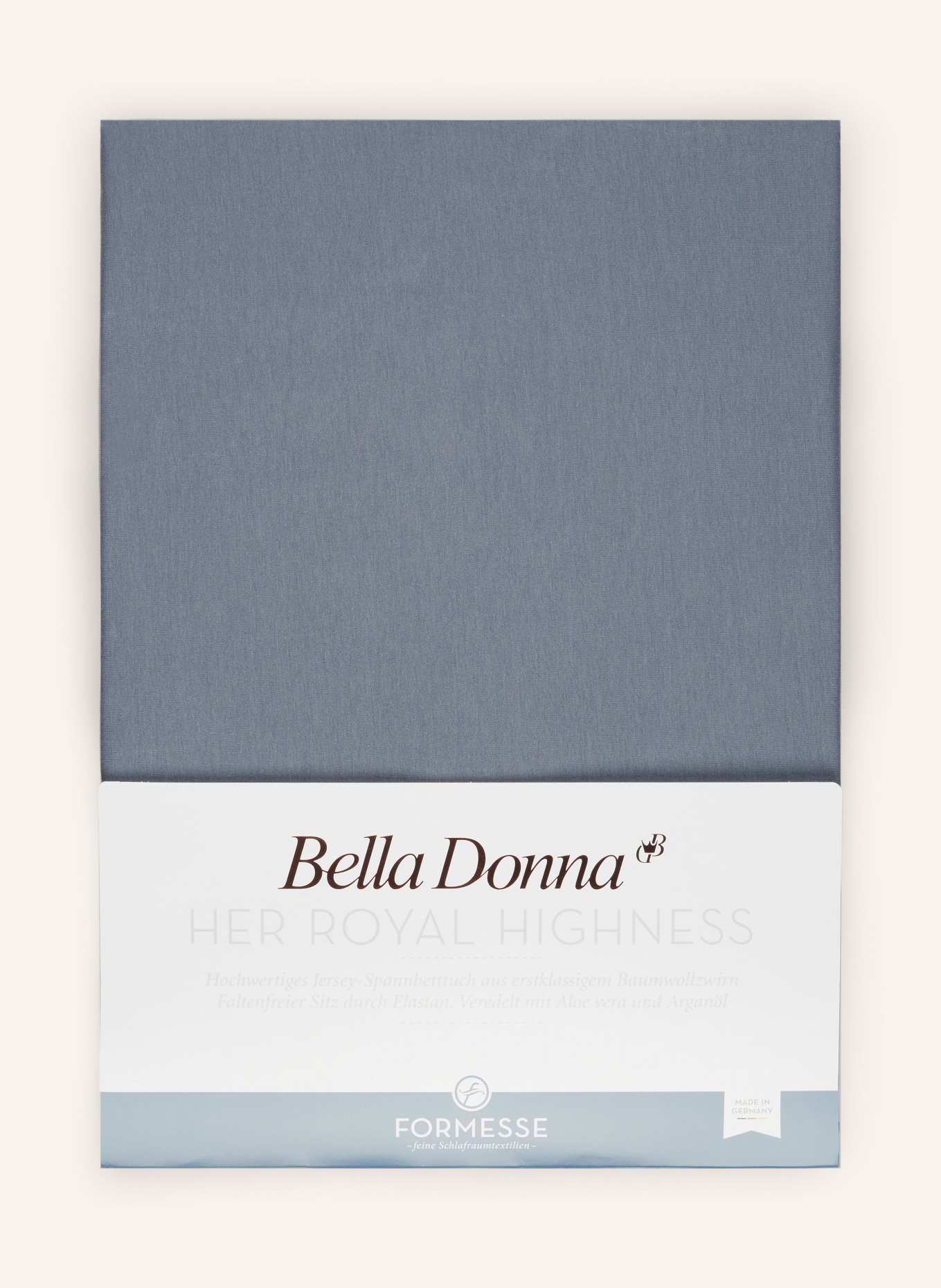 FORMESSE Spannbettlaken BELLA DONNA ALTO: BLAUGRAU