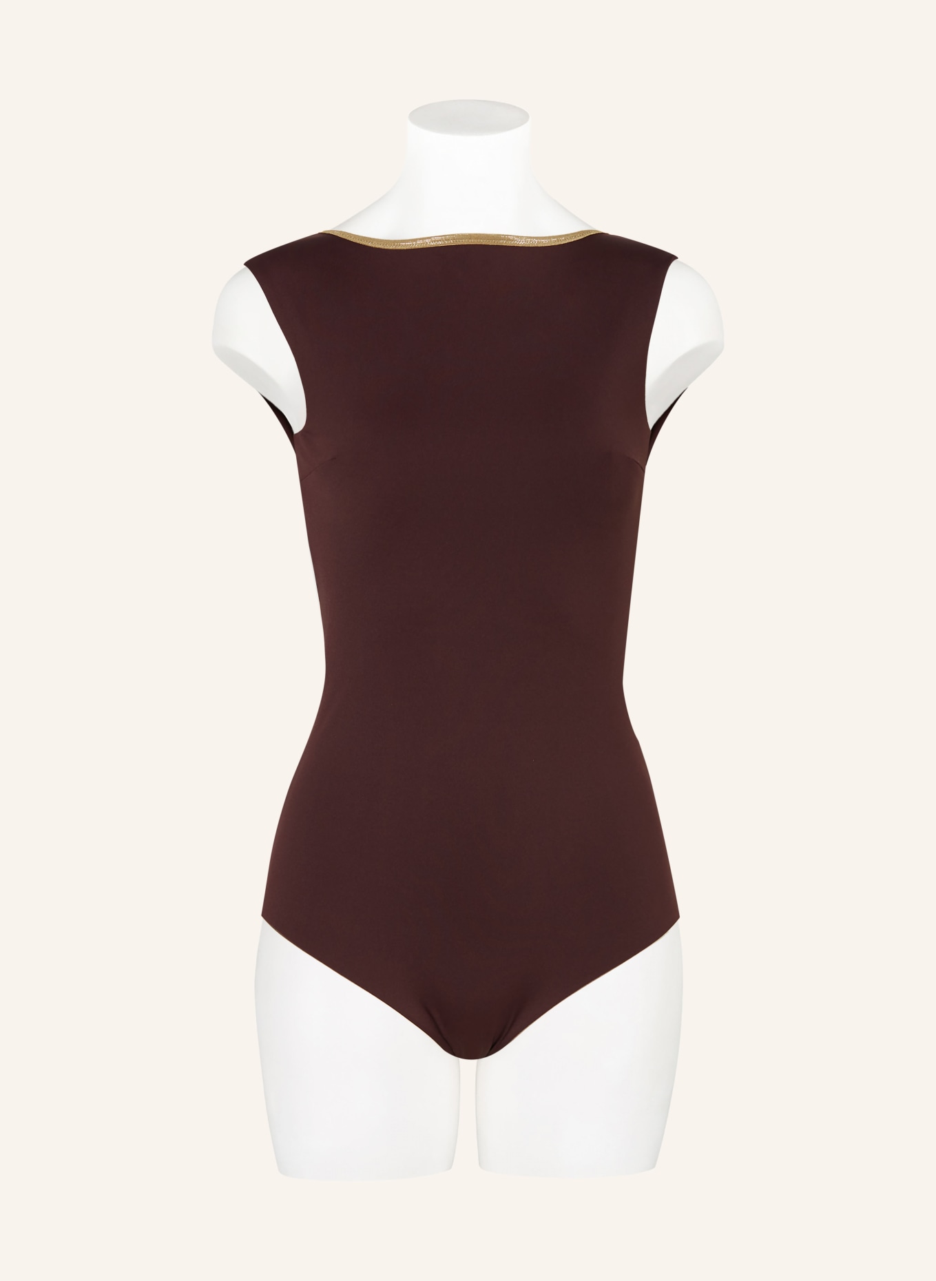 MYMARINI Swimsuit SEABODY CLASSIC SHINE reversible, Color: BROWN/ DARK BROWN (Image 2)