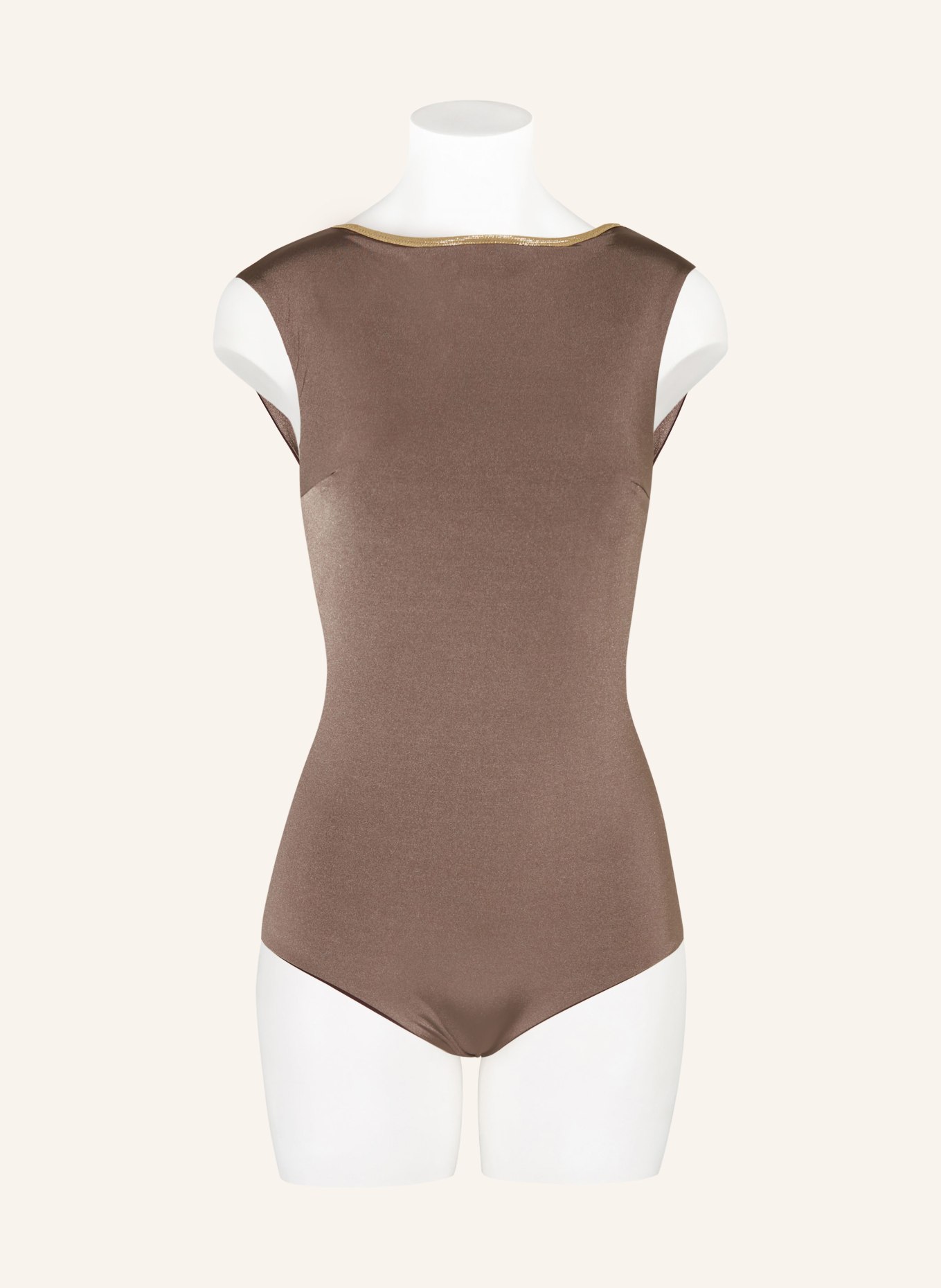 MYMARINI Swimsuit SEABODY CLASSIC SHINE reversible, Color: BROWN/ DARK BROWN (Image 4)