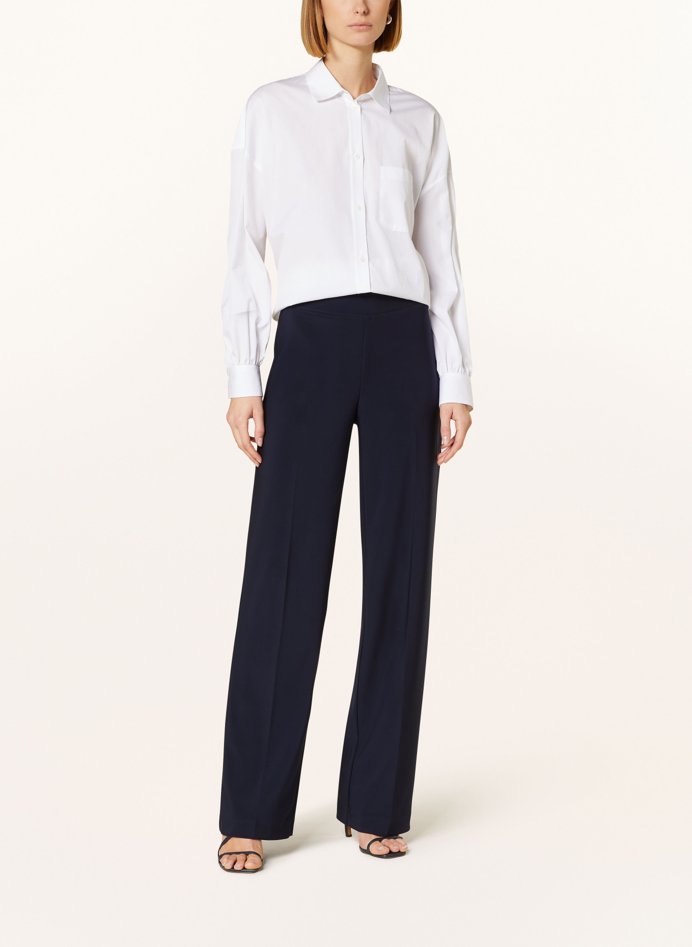 Joseph Ribkoff Wide leg trousers made of jersey, Color: DARK BLUE (Image 2)