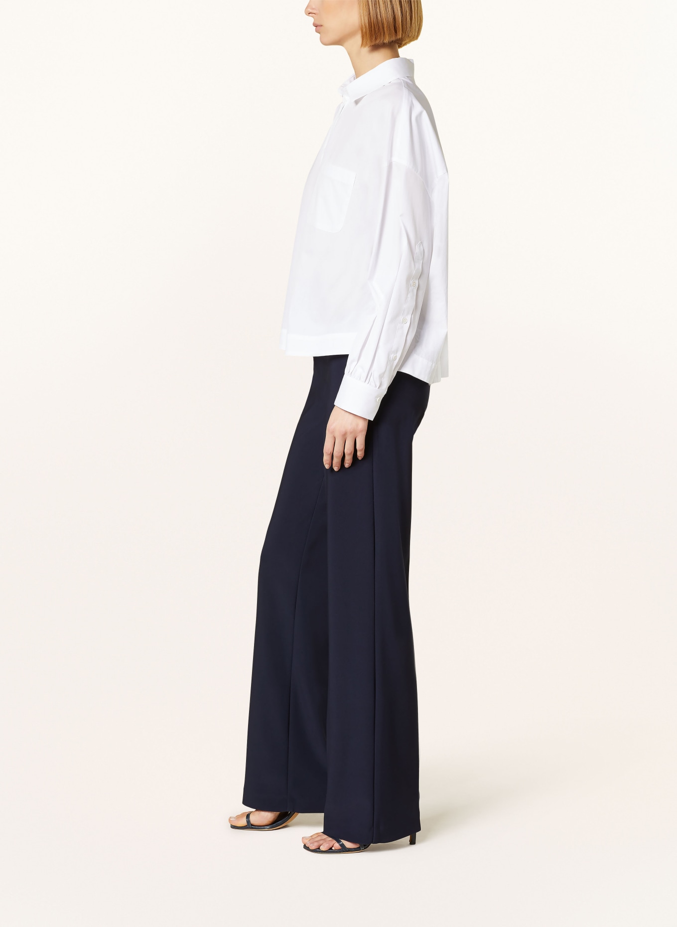 Joseph Ribkoff Wide leg trousers made of jersey, Color: DARK BLUE (Image 4)