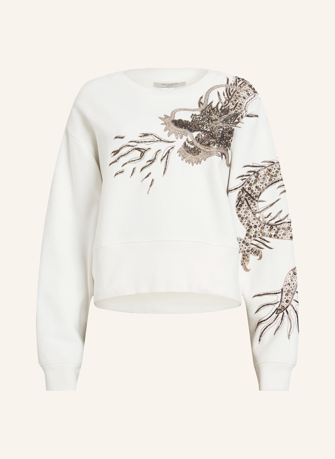 All saints white sweatshirt shop
