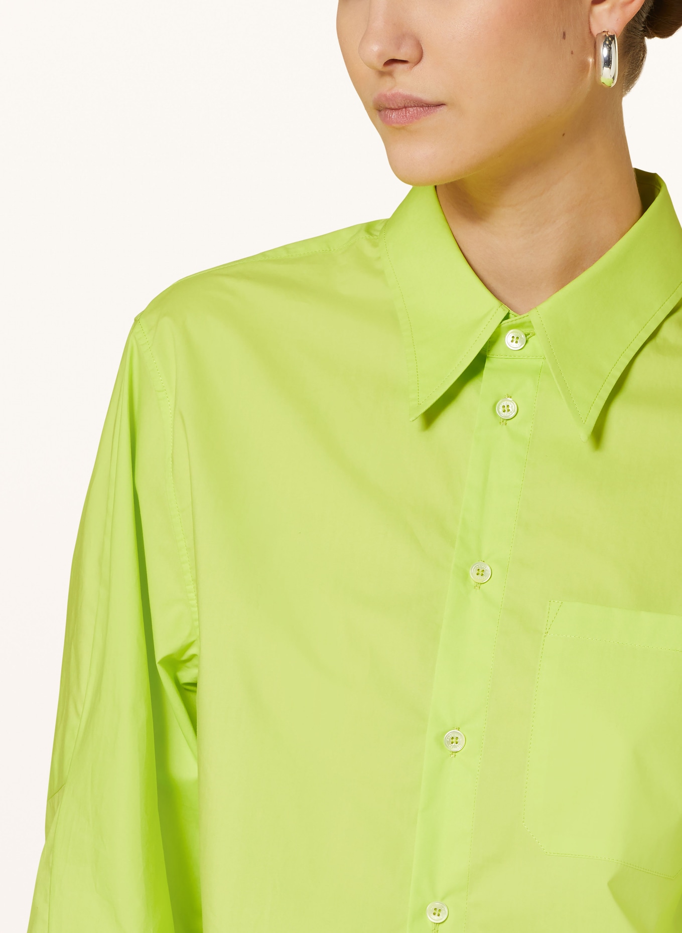 MM6 Maison Margiela Shirt blouse, Color: NEON GREEN (Image 4)