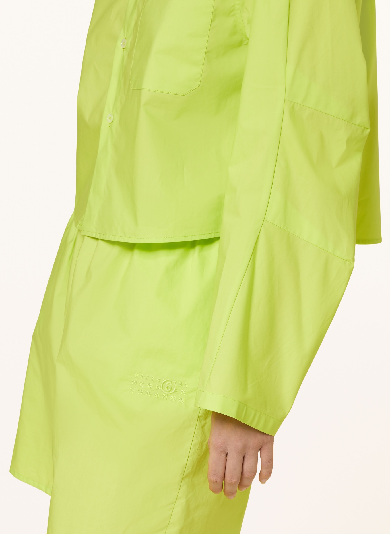 MM6 Maison Margiela Shirt blouse, Color: NEON GREEN (Image 5)