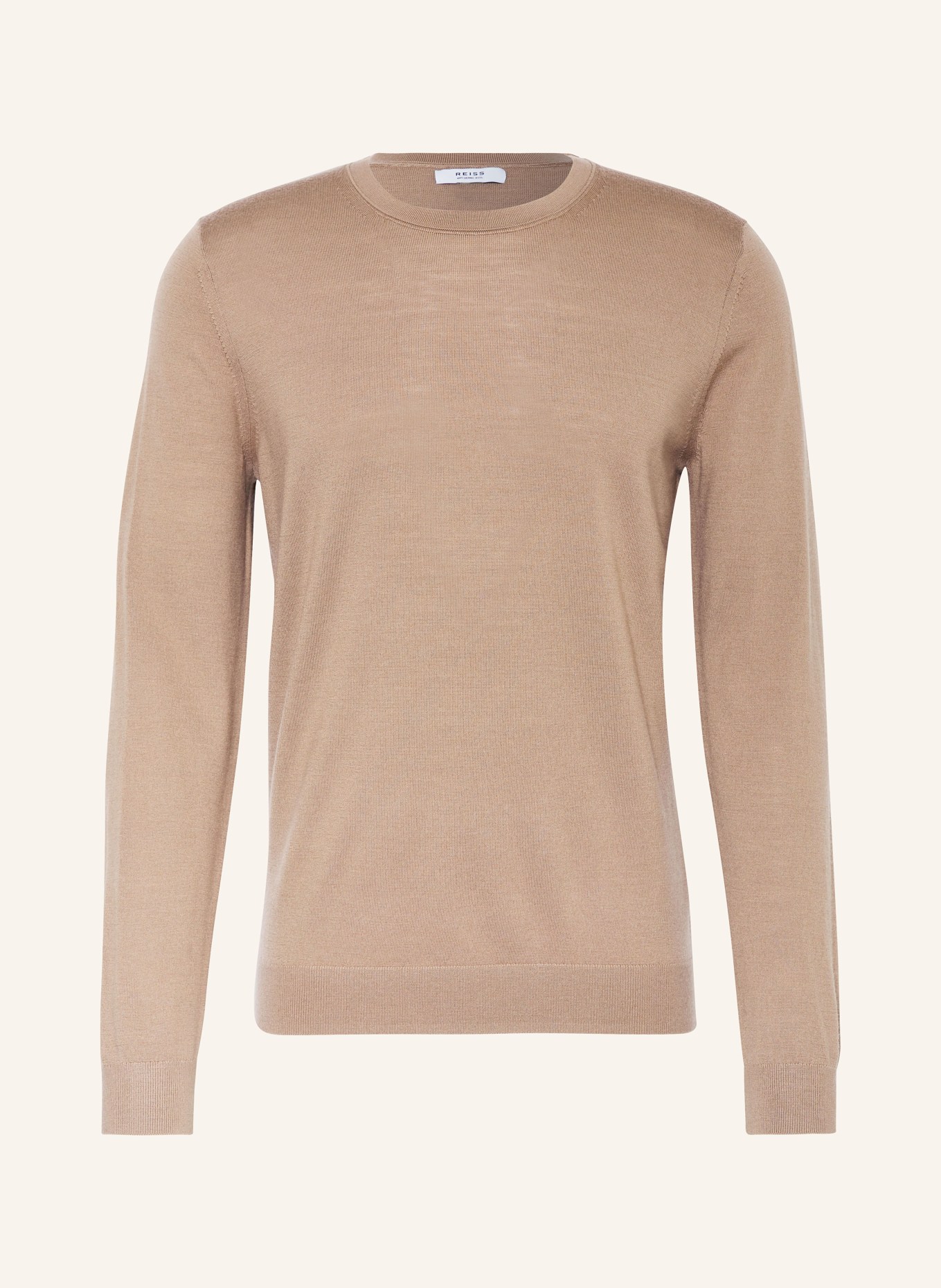 REISS Sweater WESSEX made of merino wool, Color: CAMEL (Image 1)