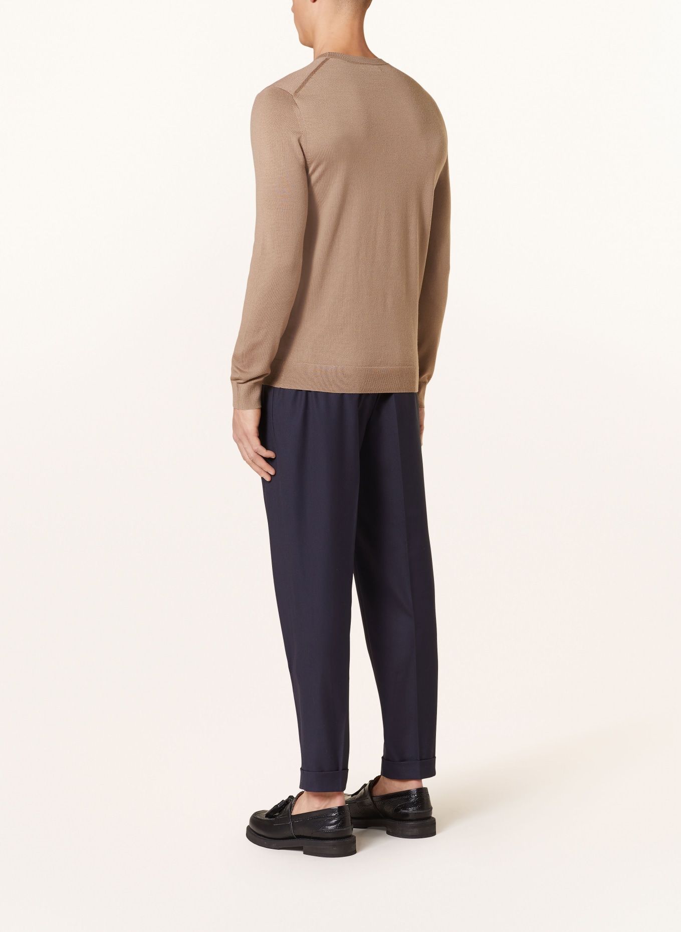 REISS Sweater WESSEX made of merino wool, Color: CAMEL (Image 3)