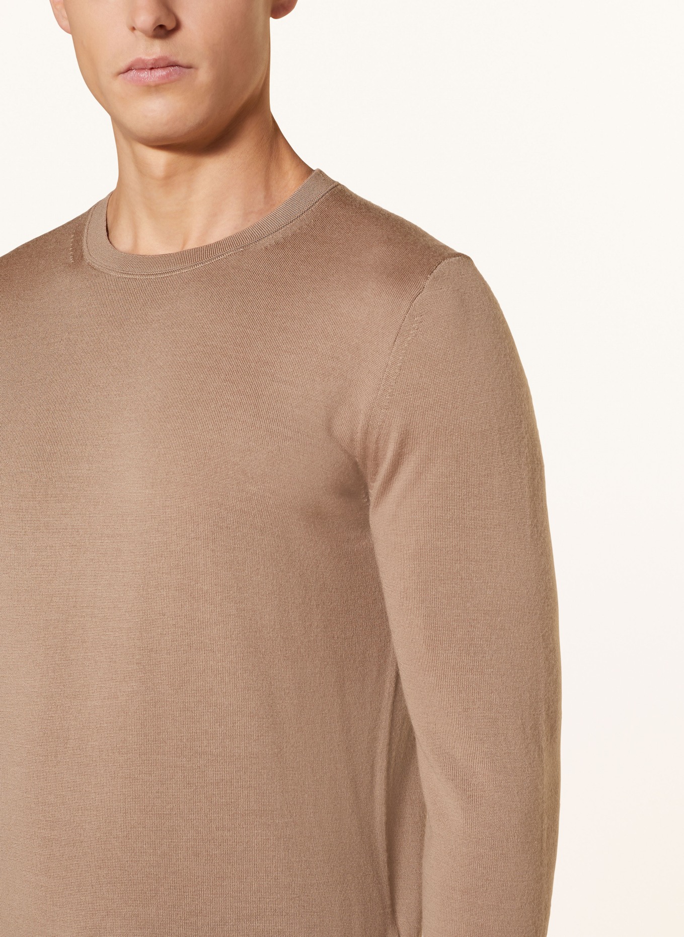 REISS Sweater WESSEX made of merino wool, Color: CAMEL (Image 5)