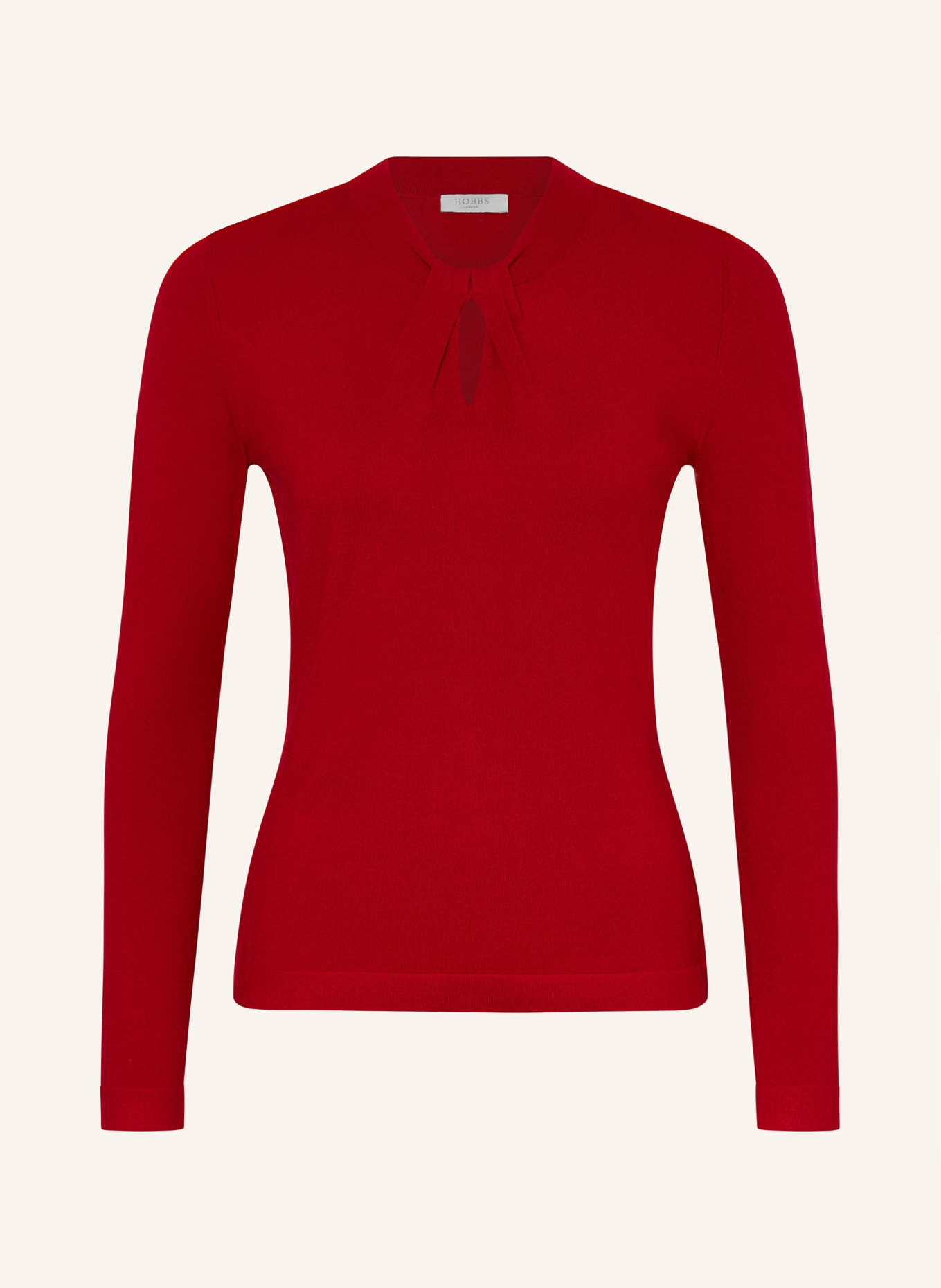 HOBBS Sweater EFFIE with cut-out, Color: RED (Image 1)