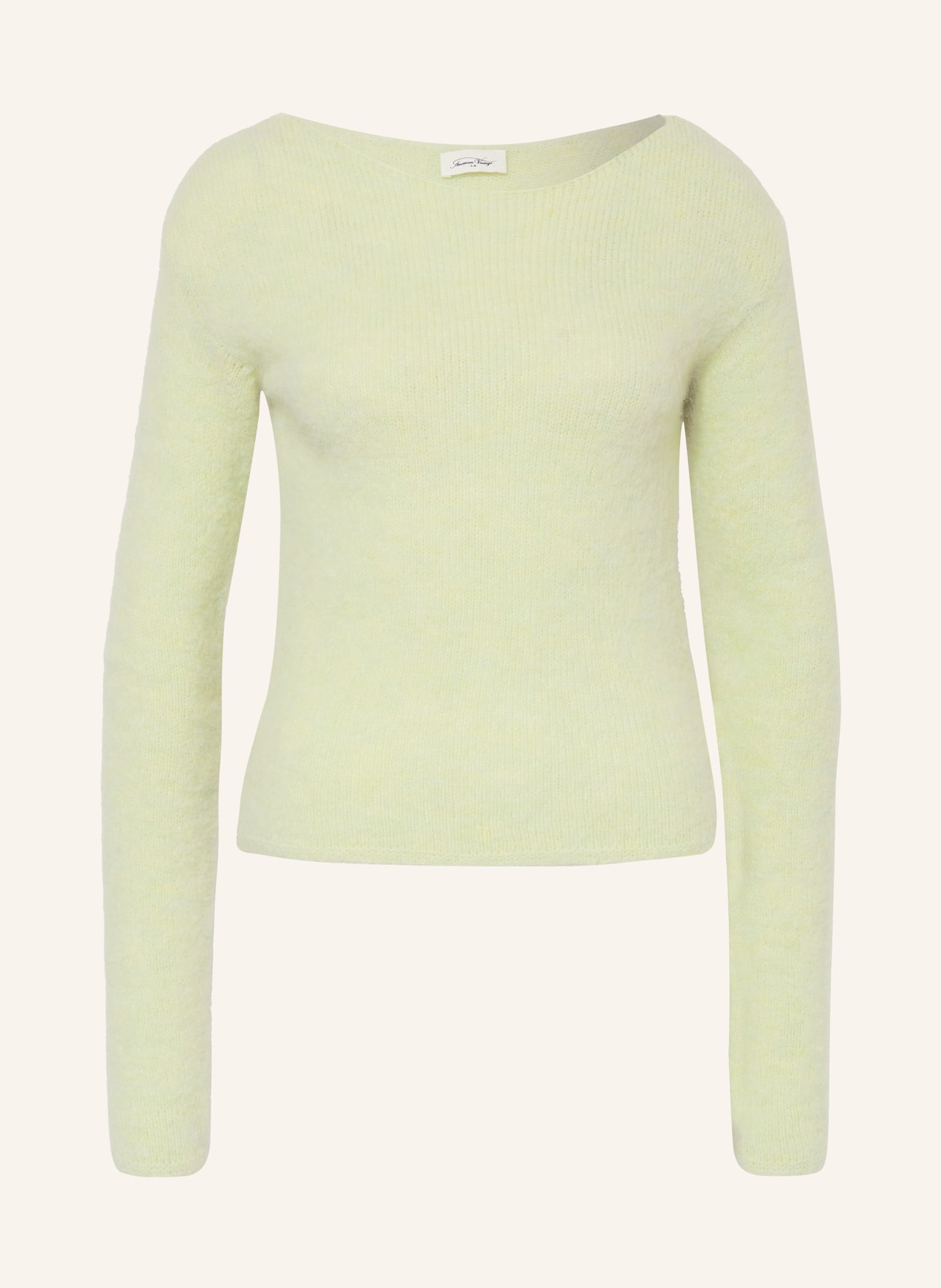 American Vintage Pletený svetr, Barva: TMAVĚ ŽLUTÁ (Obrázek 1)