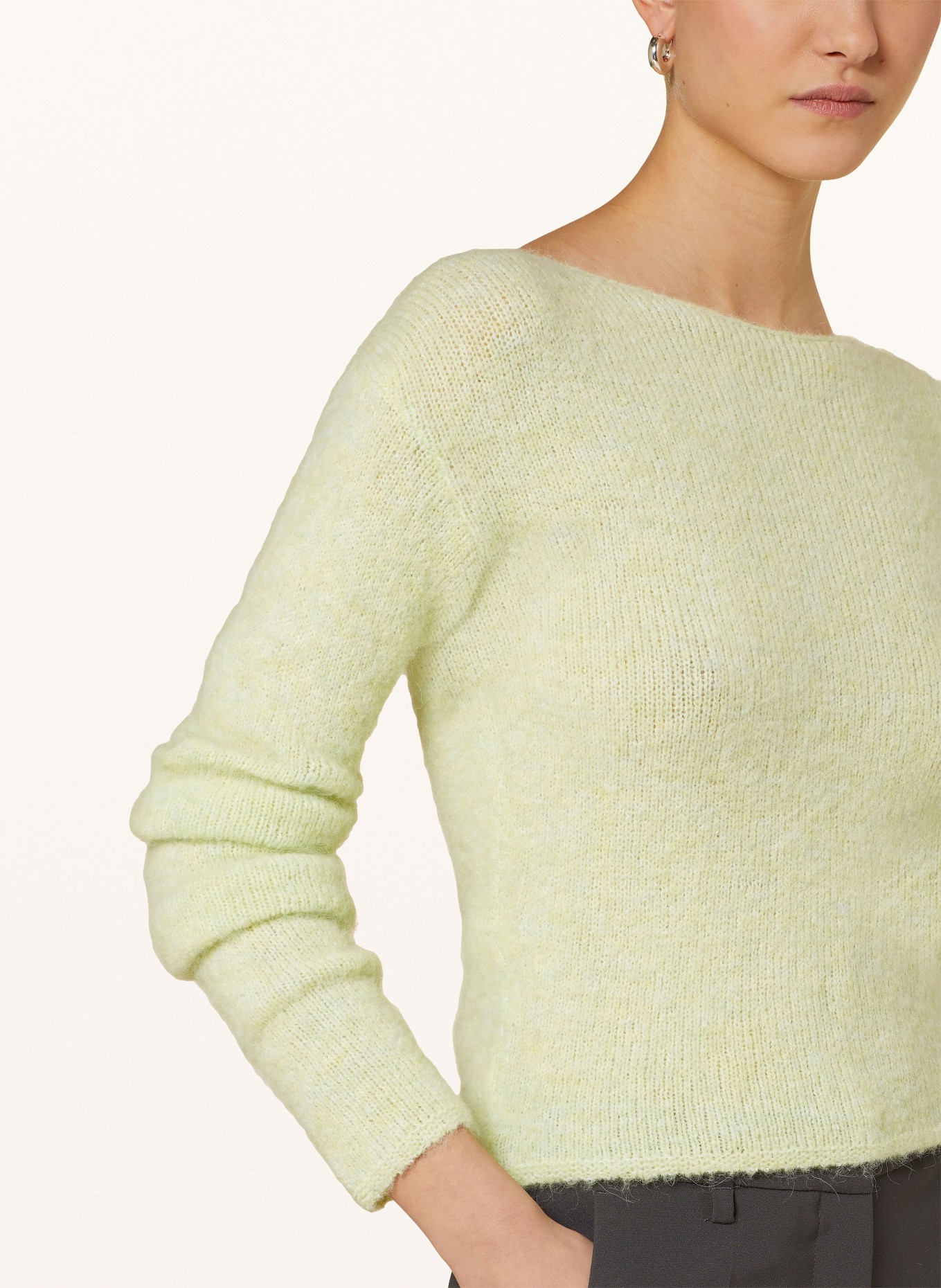 American Vintage Knitted pullover, Color: LIGHT YELLOW (Image 4)