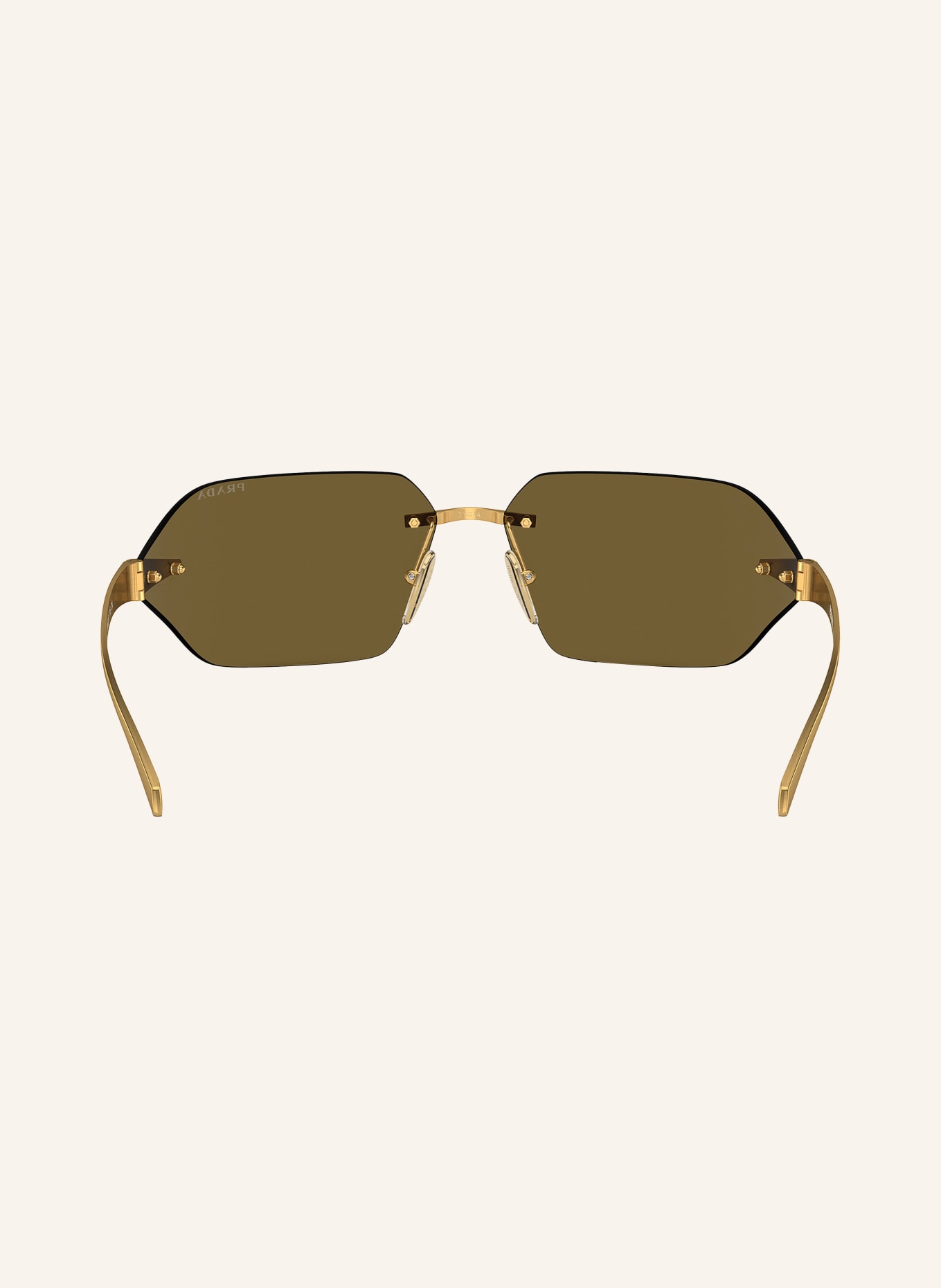 PRADA Sunglasses PR A55S, Color: 15N01T - GOLD/ KHAKI (Image 4)