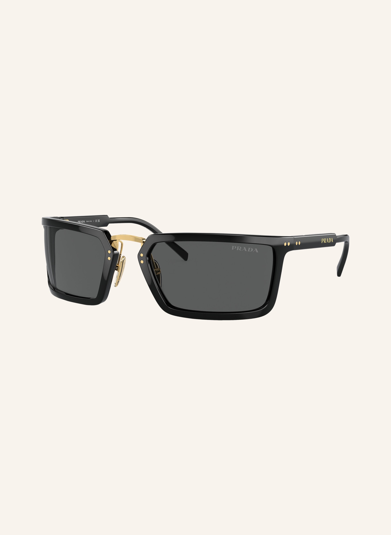PRADA Sunglasses PR A11S, Color: 1AB5S0 - BLACK/ BLACK (Image 1)