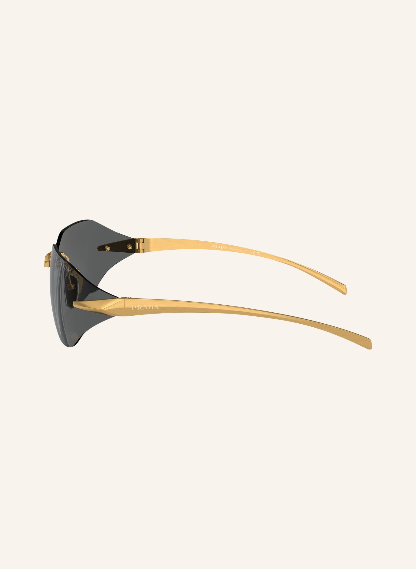 PRADA Sunglasses PR A56S, Color: 15N5S0 - GOLD/BLACK (Image 3)