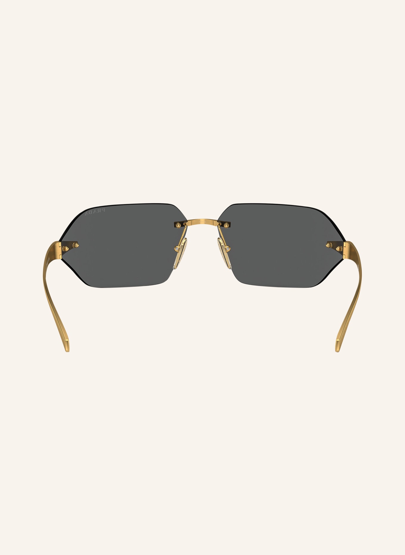 PRADA Sunglasses PR A56S, Color: 15N5S0 - GOLD/BLACK (Image 4)