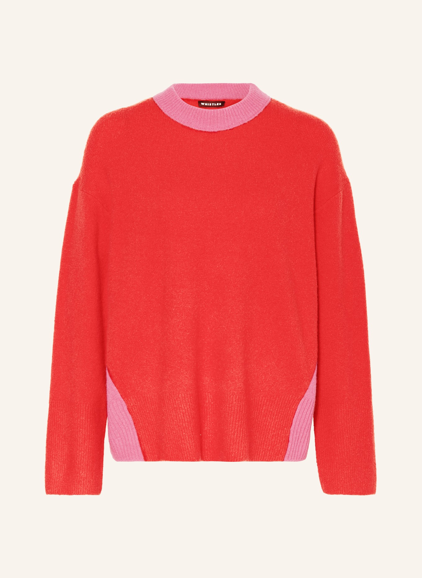 WHISTLES Sweater, Color: RED/ PINK (Image 1)