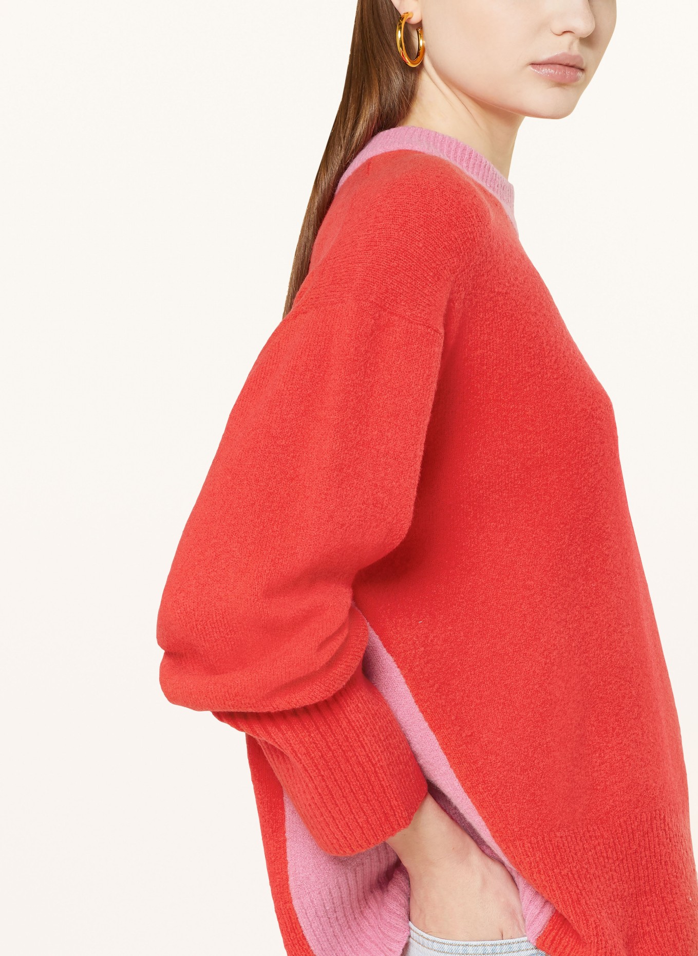 WHISTLES Sweater, Color: RED/ PINK (Image 4)