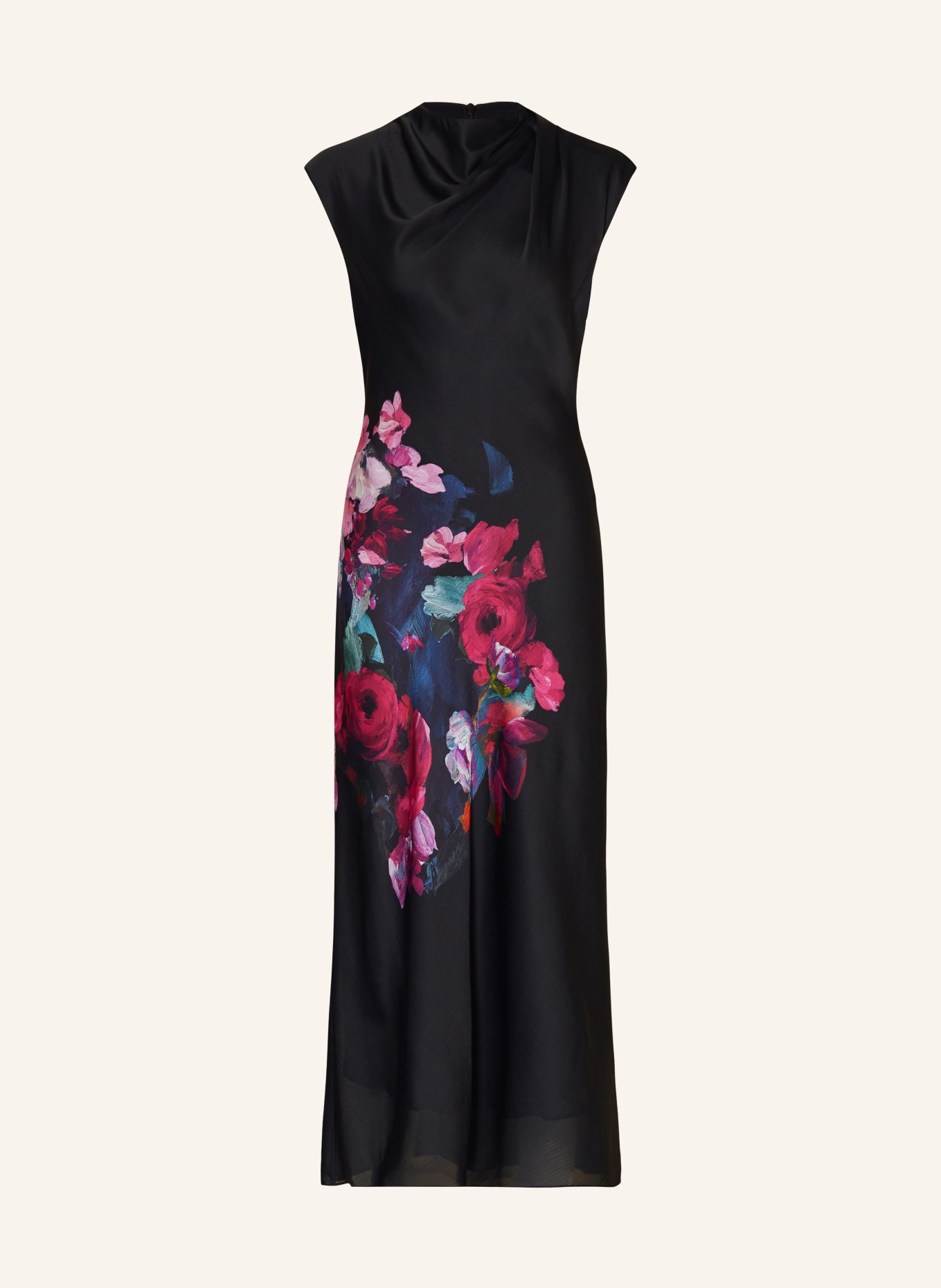 TED BAKER Dress RAHELEE, Color: BLACK/ PINK (Image 1)