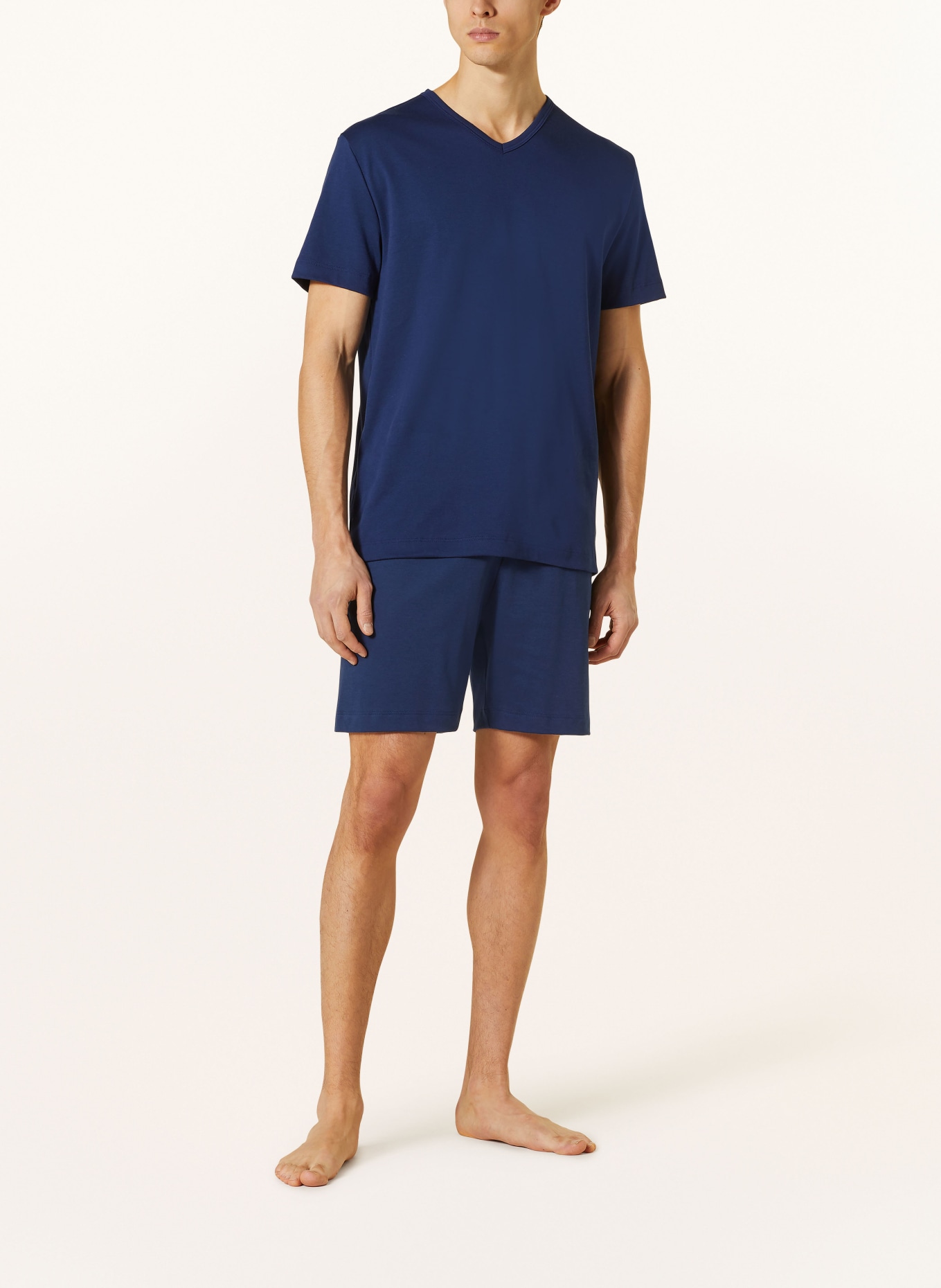 mey Pajama shorts series SOLID NIGHT, Color: DARK BLUE (Image 2)