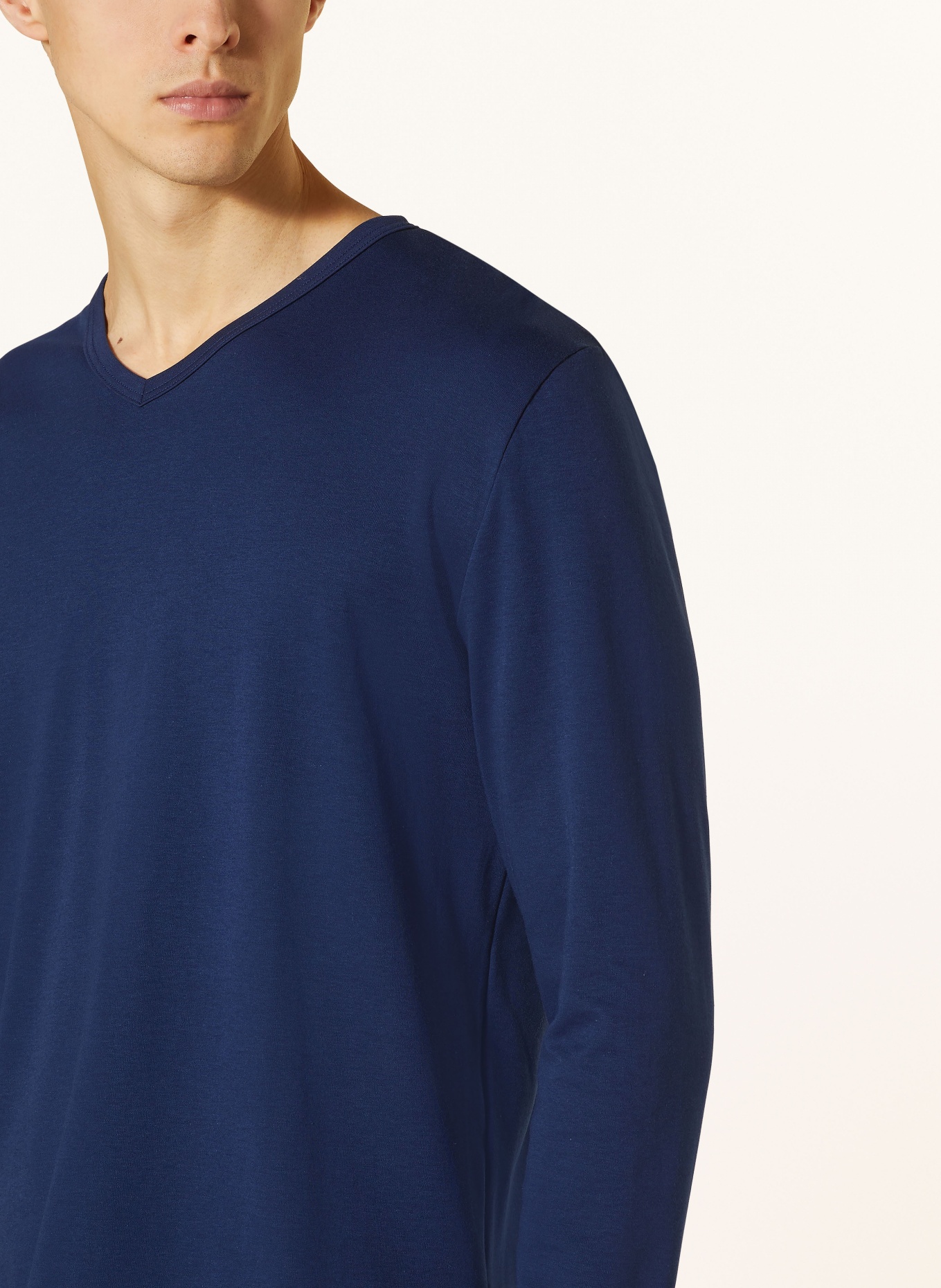 mey Pajama shirt series SOLID NIGHT, Color: DARK BLUE (Image 4)