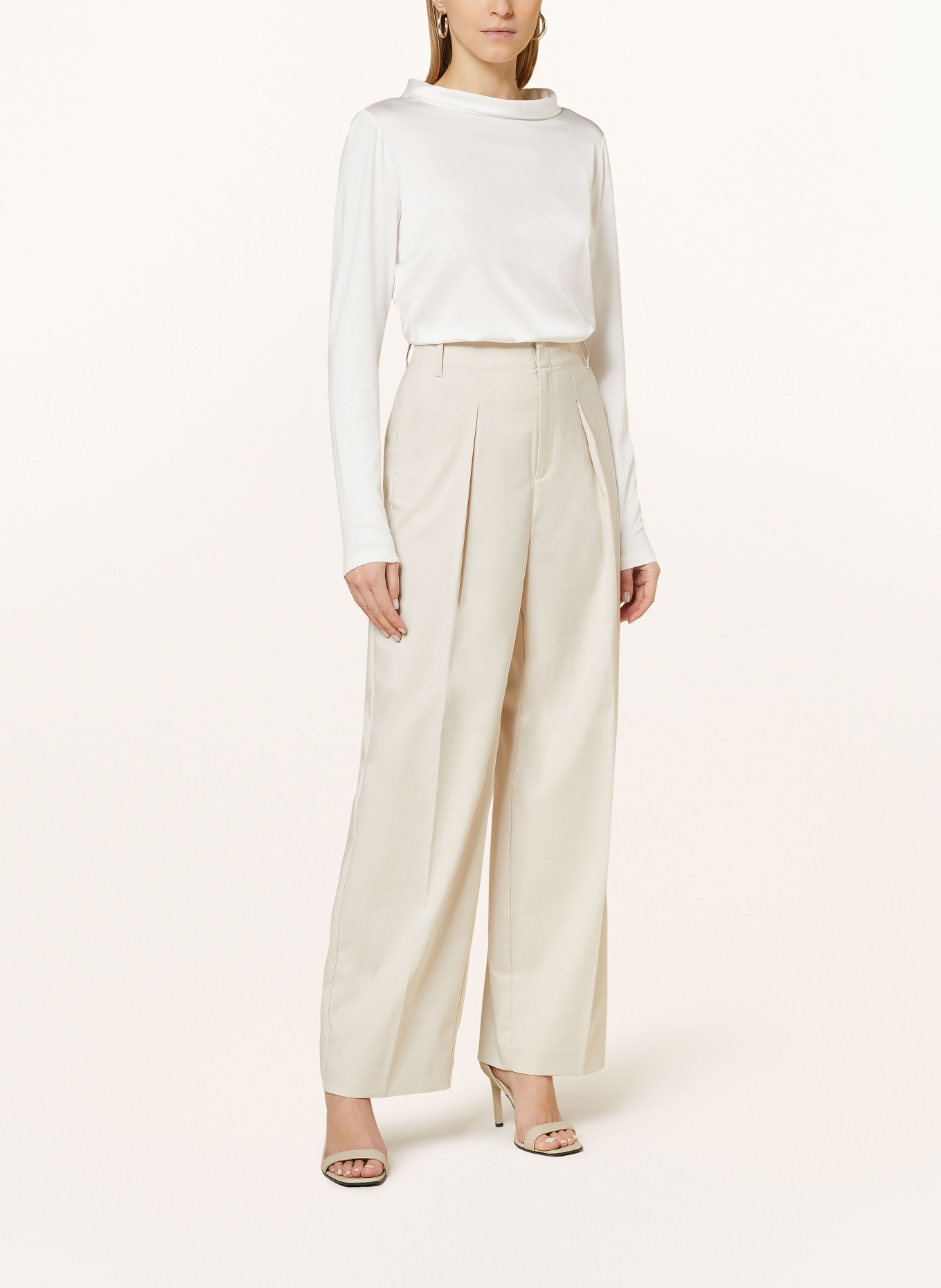 someday Long sleeve shirt KIRUNA in mixed materials, Color: WHITE (Image 2)