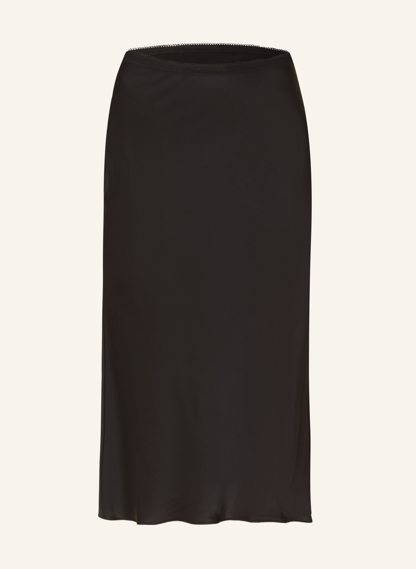 SAMSØE  SAMSØE Satin skirt SAAGNETA, Color: BLACK (Image 1)