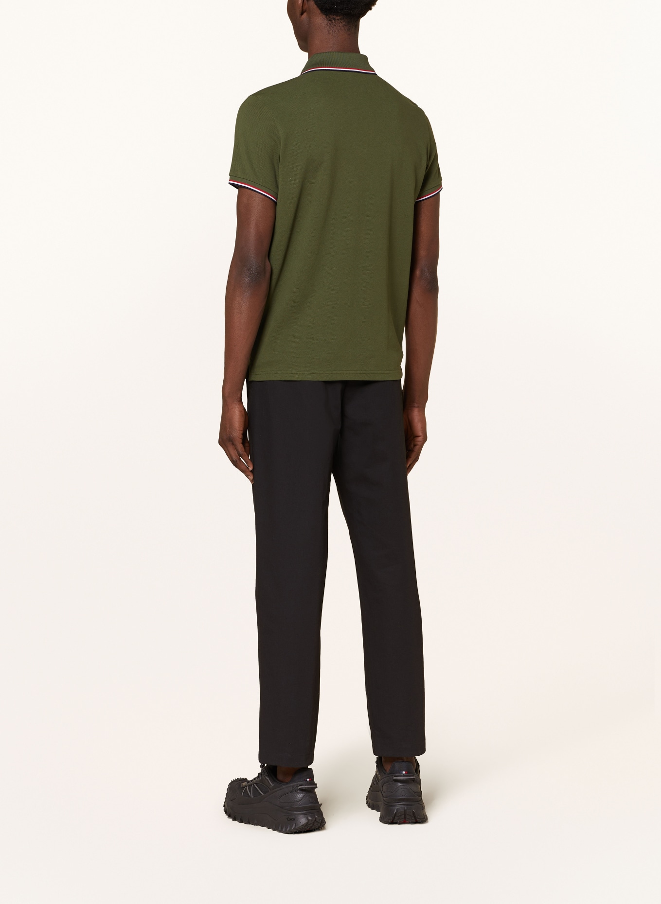 MONCLER Piqué-Poloshirt: OLIV