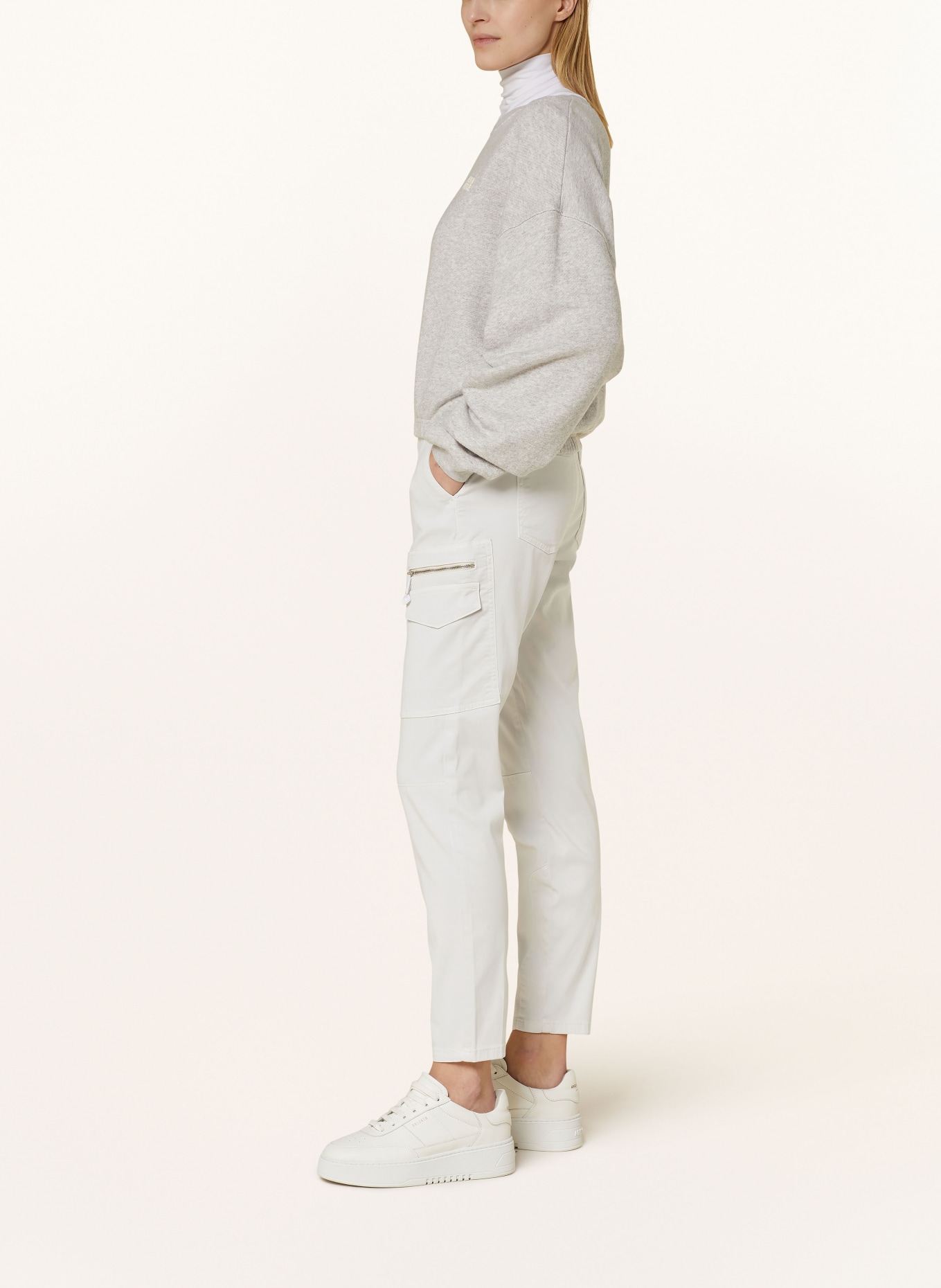 monari Cargo pants, Color: LIGHT GRAY (Image 4)