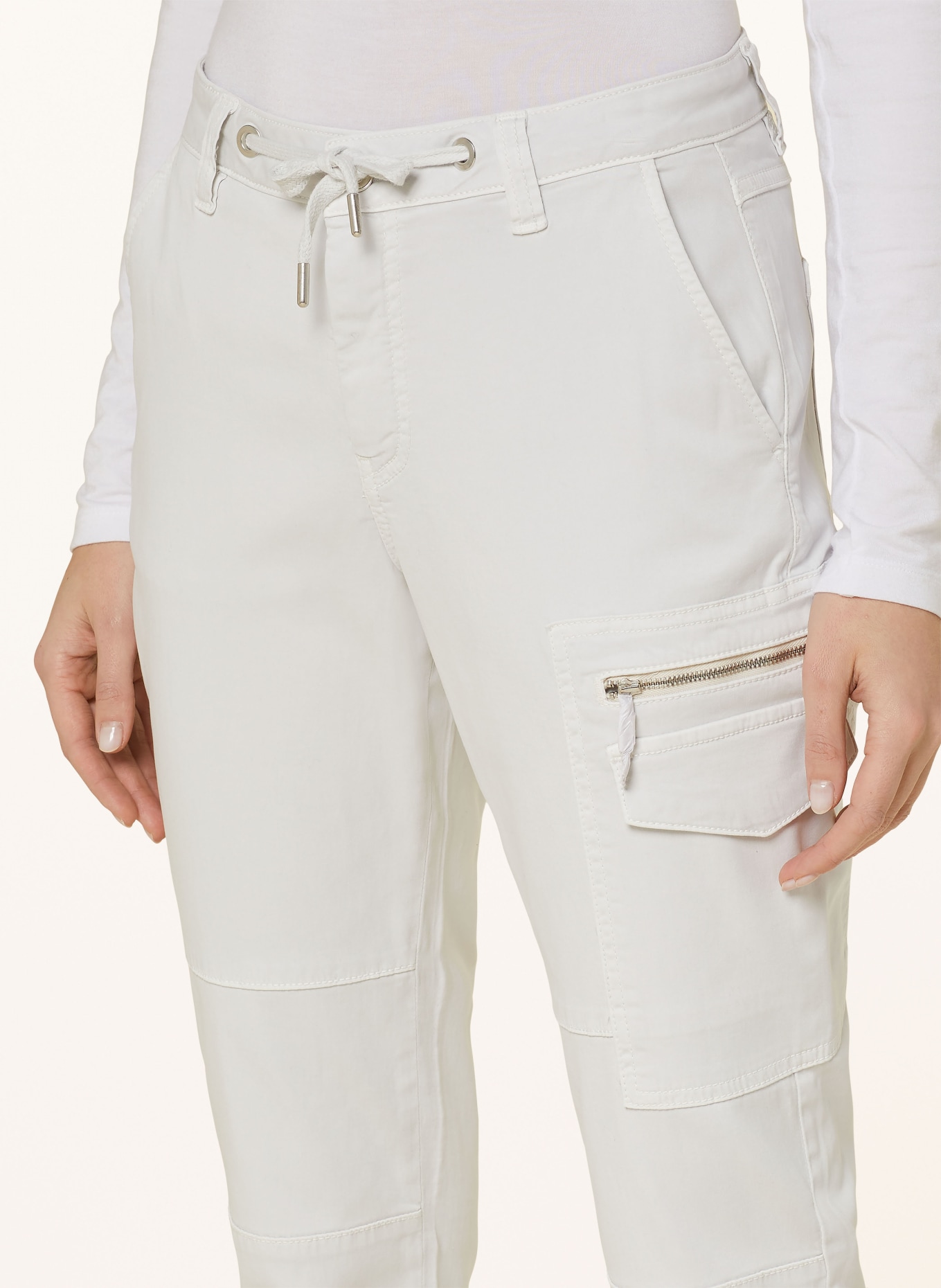 monari Cargo pants, Color: LIGHT GRAY (Image 5)