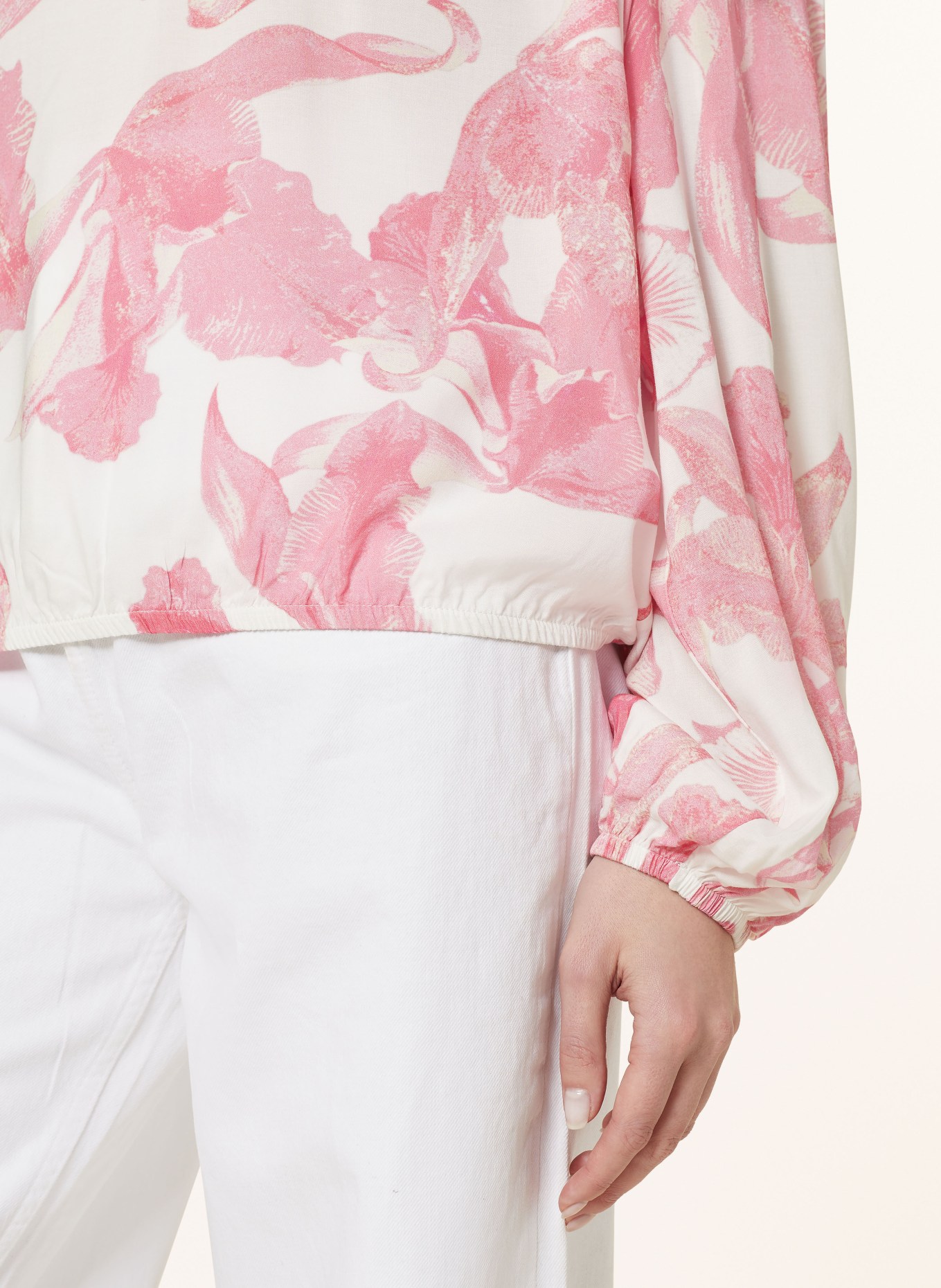 monari Shirt blouse, Color: WHITE/ PINK (Image 4)