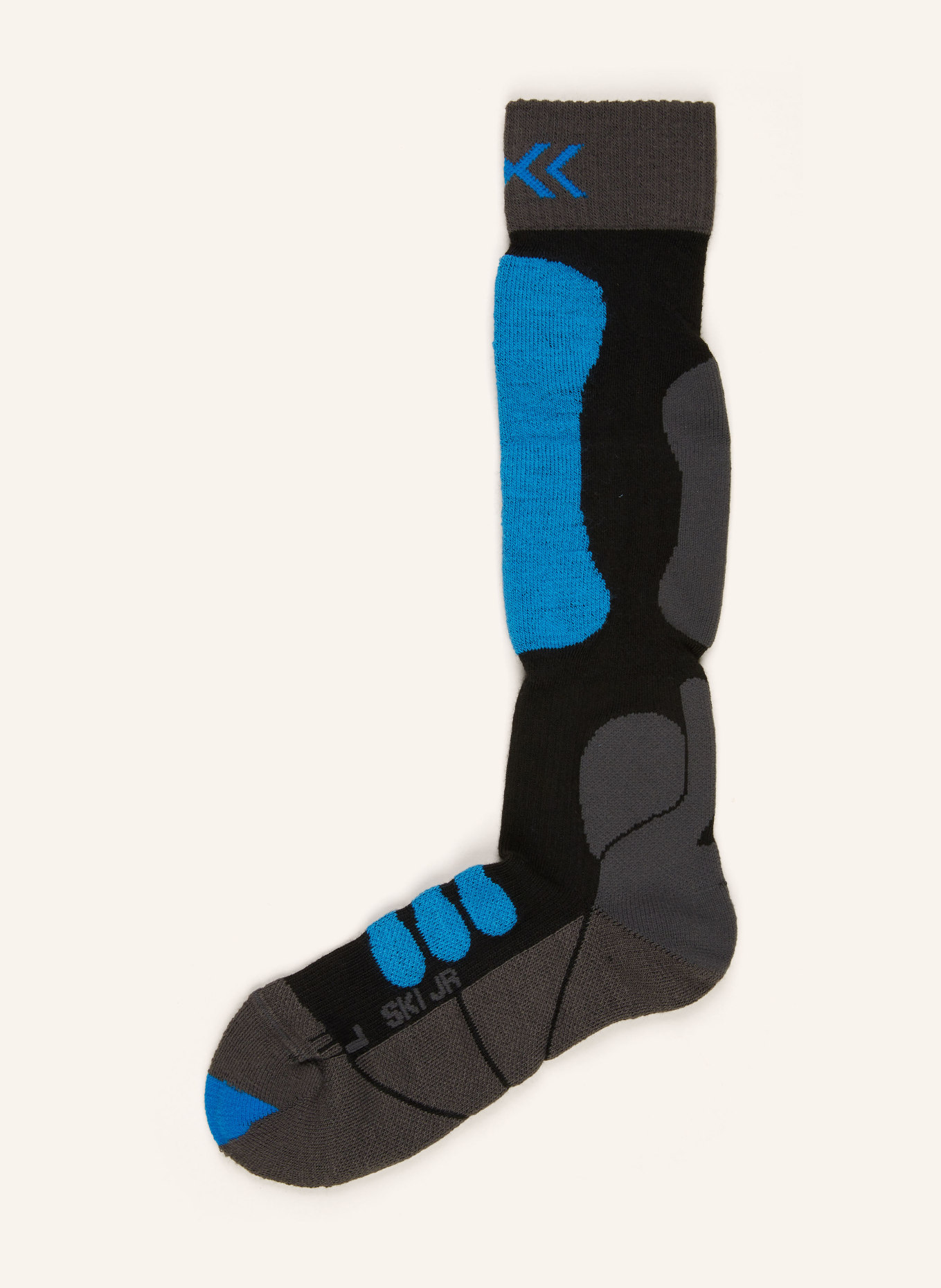 X-SOCKS Skisocken SKI JR 4.0, Farbe: G286 ANTHRACITE MELANGE/GALACTIK BLUE (Bild 1)