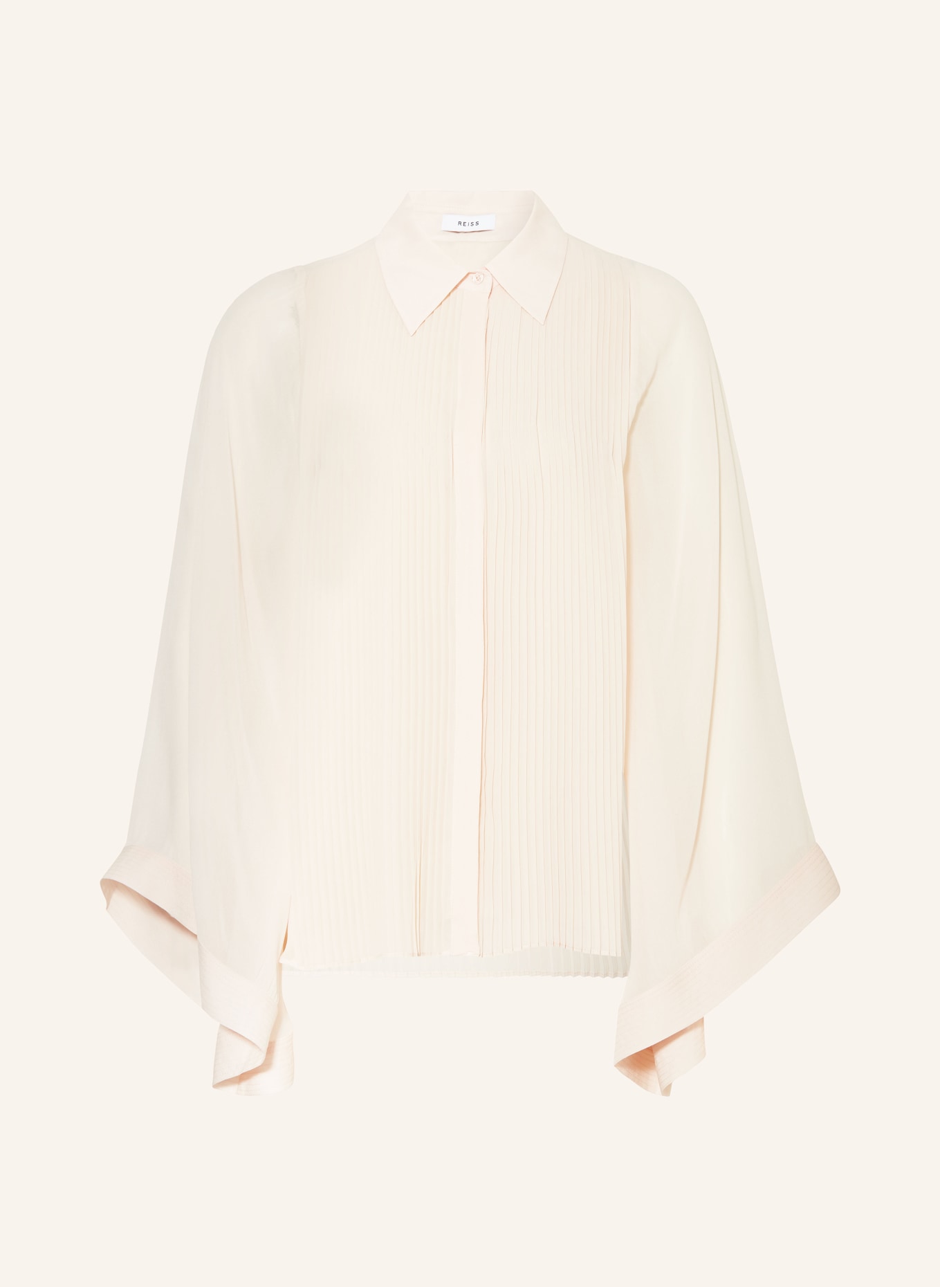 REISS Shirt blouse MAGDA with pleats, Color: NUDE (Image 1)