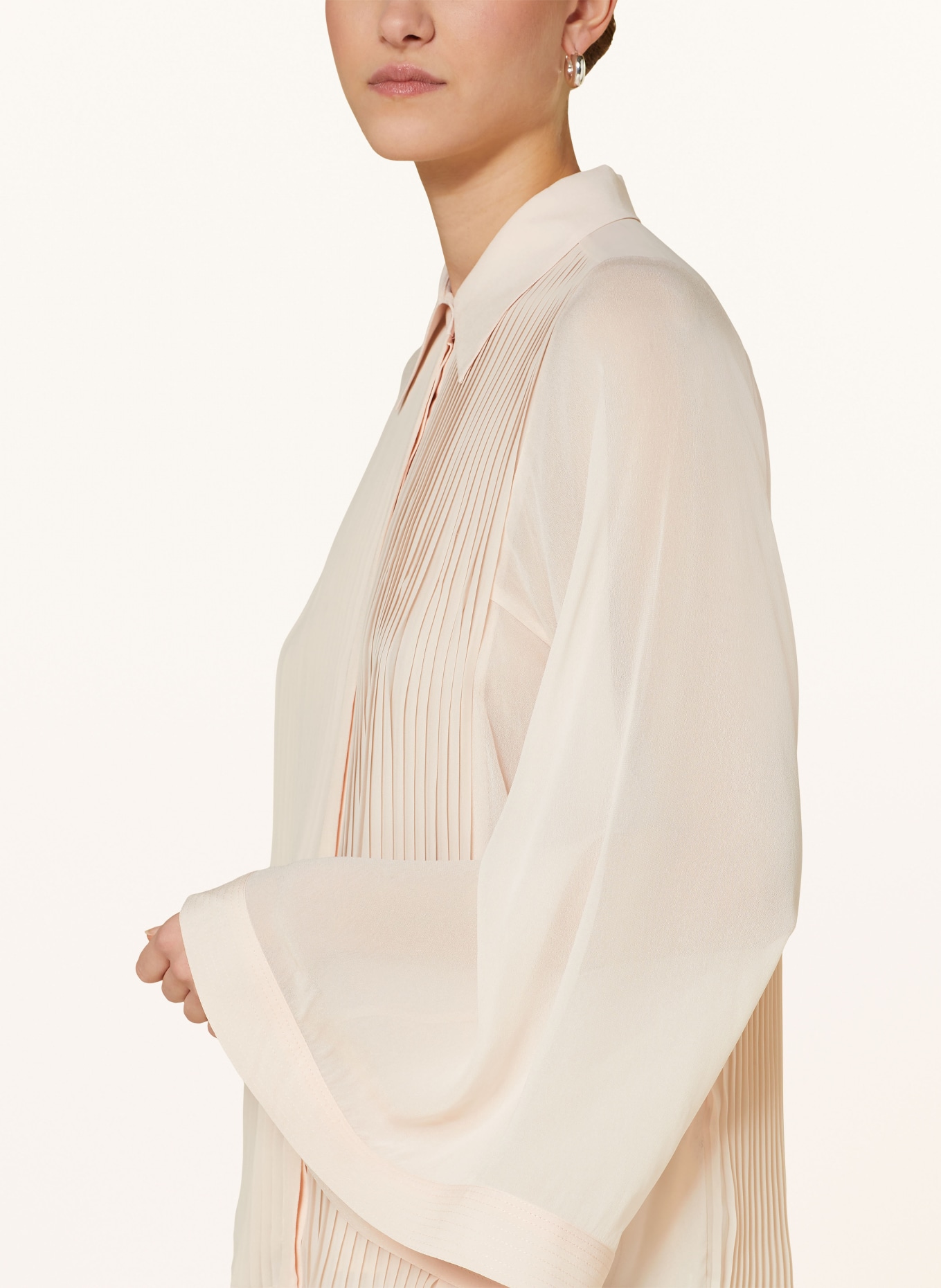 REISS Shirt blouse MAGDA with pleats, Color: NUDE (Image 4)