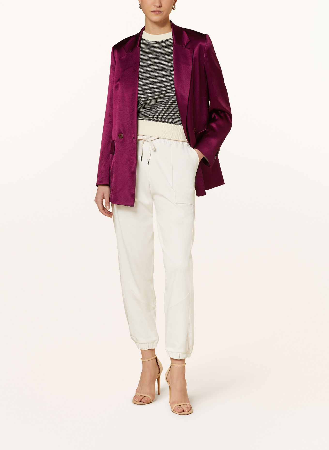 Cream colored sale pantsuit