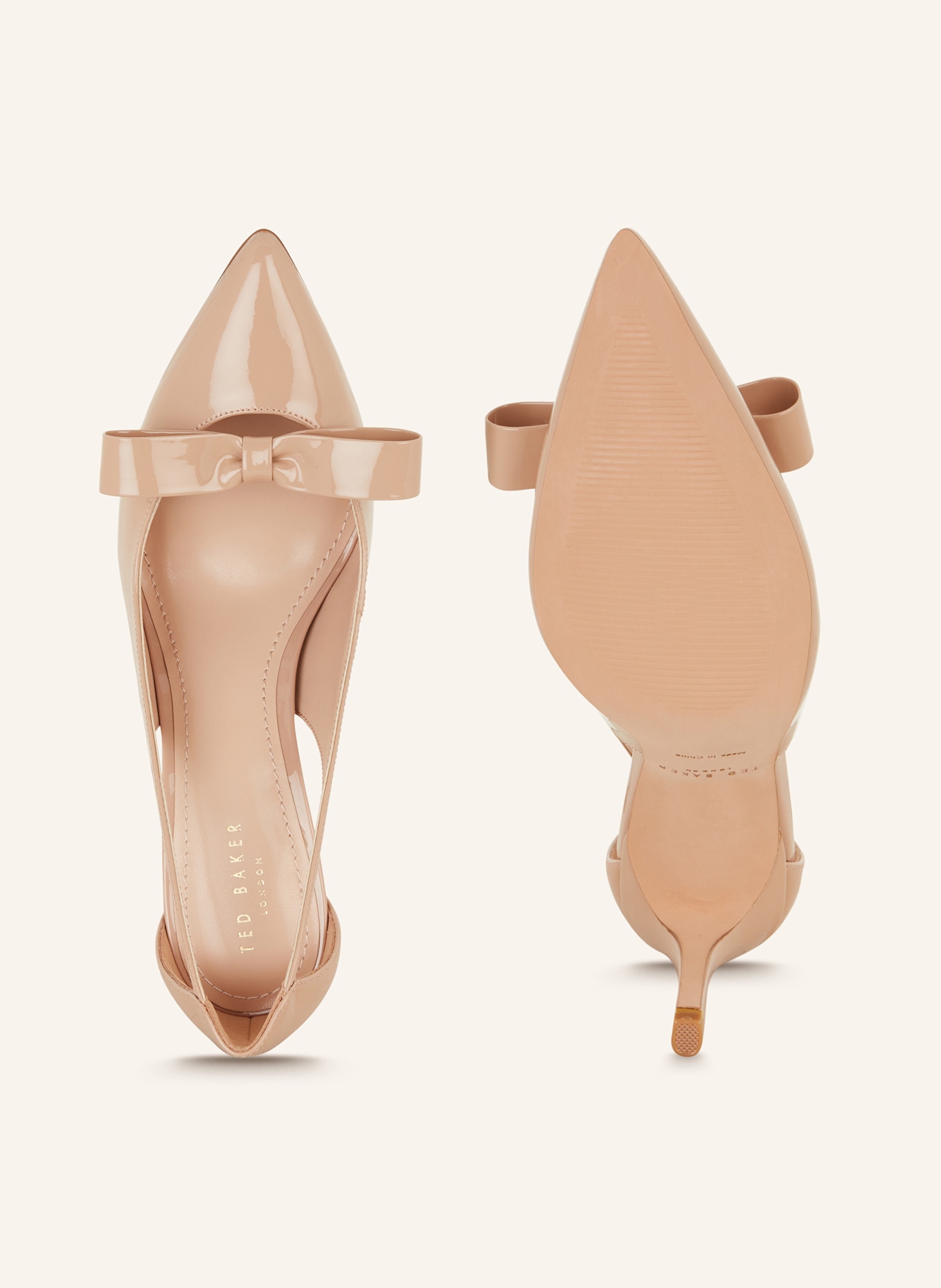 TED BAKER Patent pumps ORLINEY, Color: NUDE (Image 5)