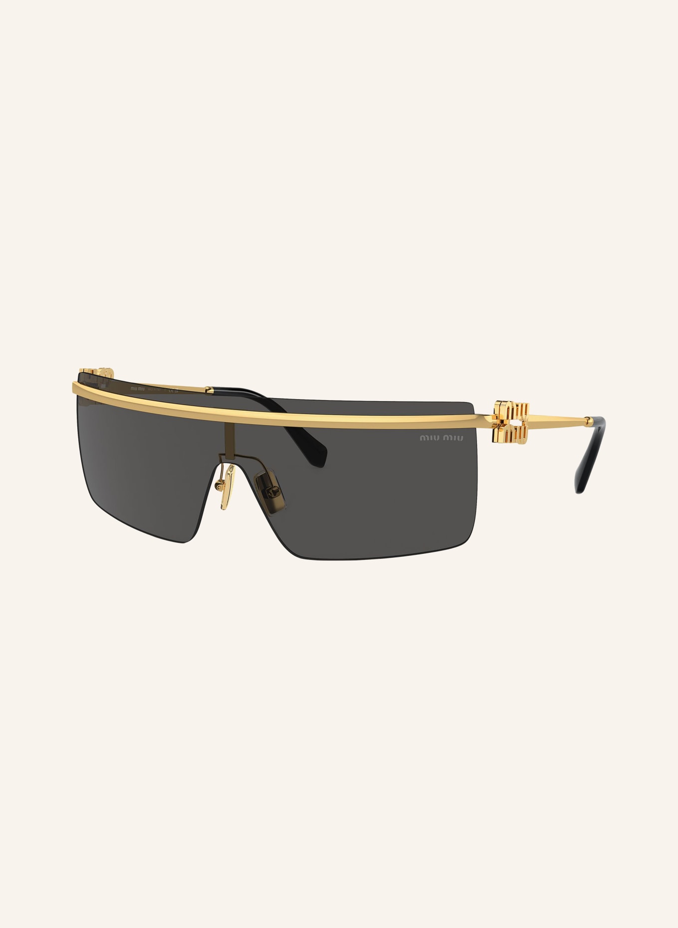 MIU MIU Sunglasses MU 50ZS, Color: 5AK5S0 - GOLD/ DARK GRAY (Image 1)