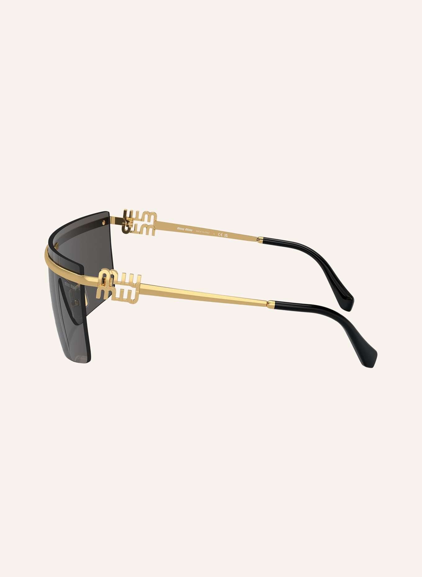 MIU MIU Sunglasses MU 50ZS, Color: 5AK5S0 - GOLD/ DARK GRAY (Image 3)