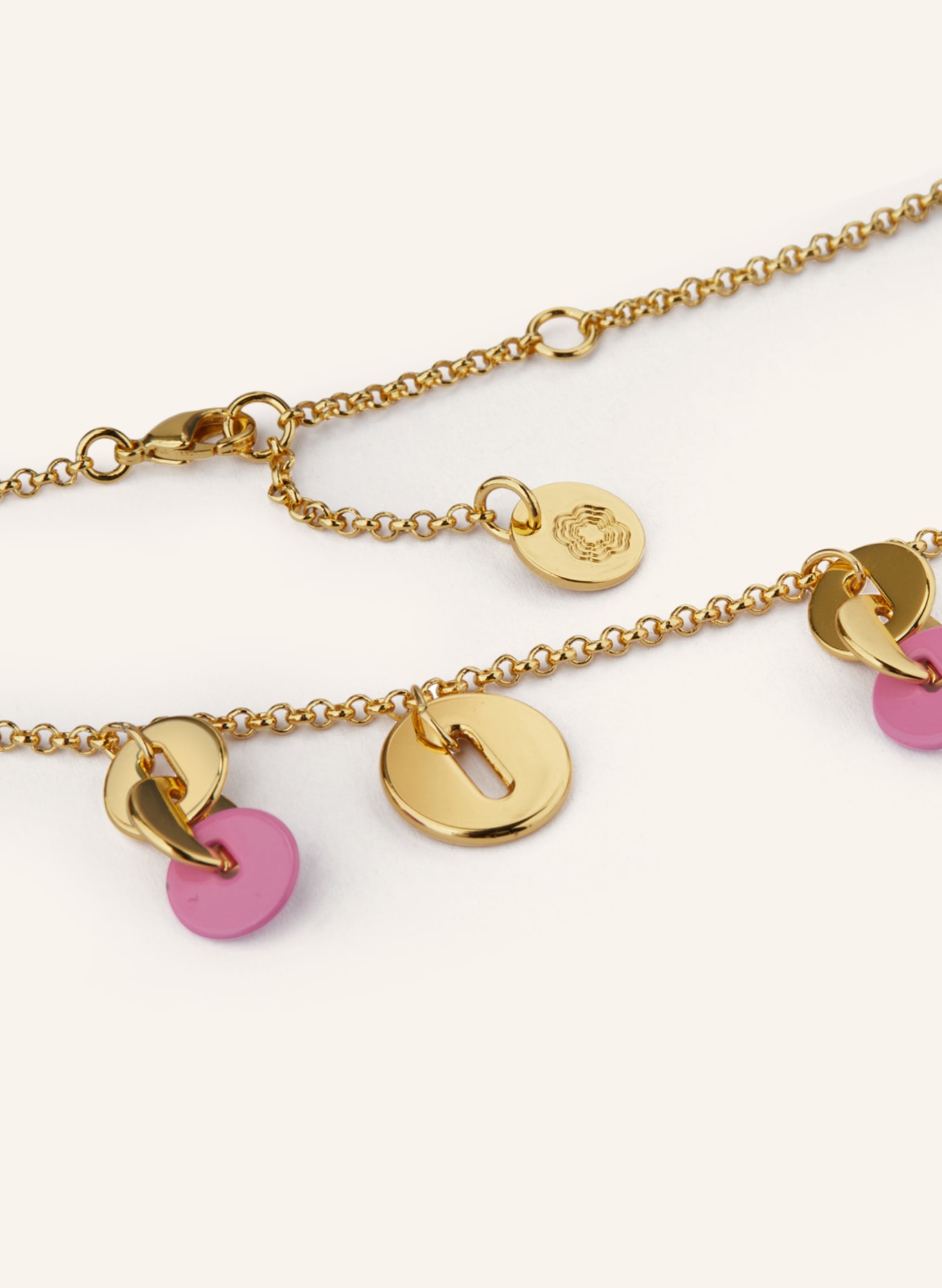 maje Halskette, Farbe: GOLD/ PINK (Bild 2)